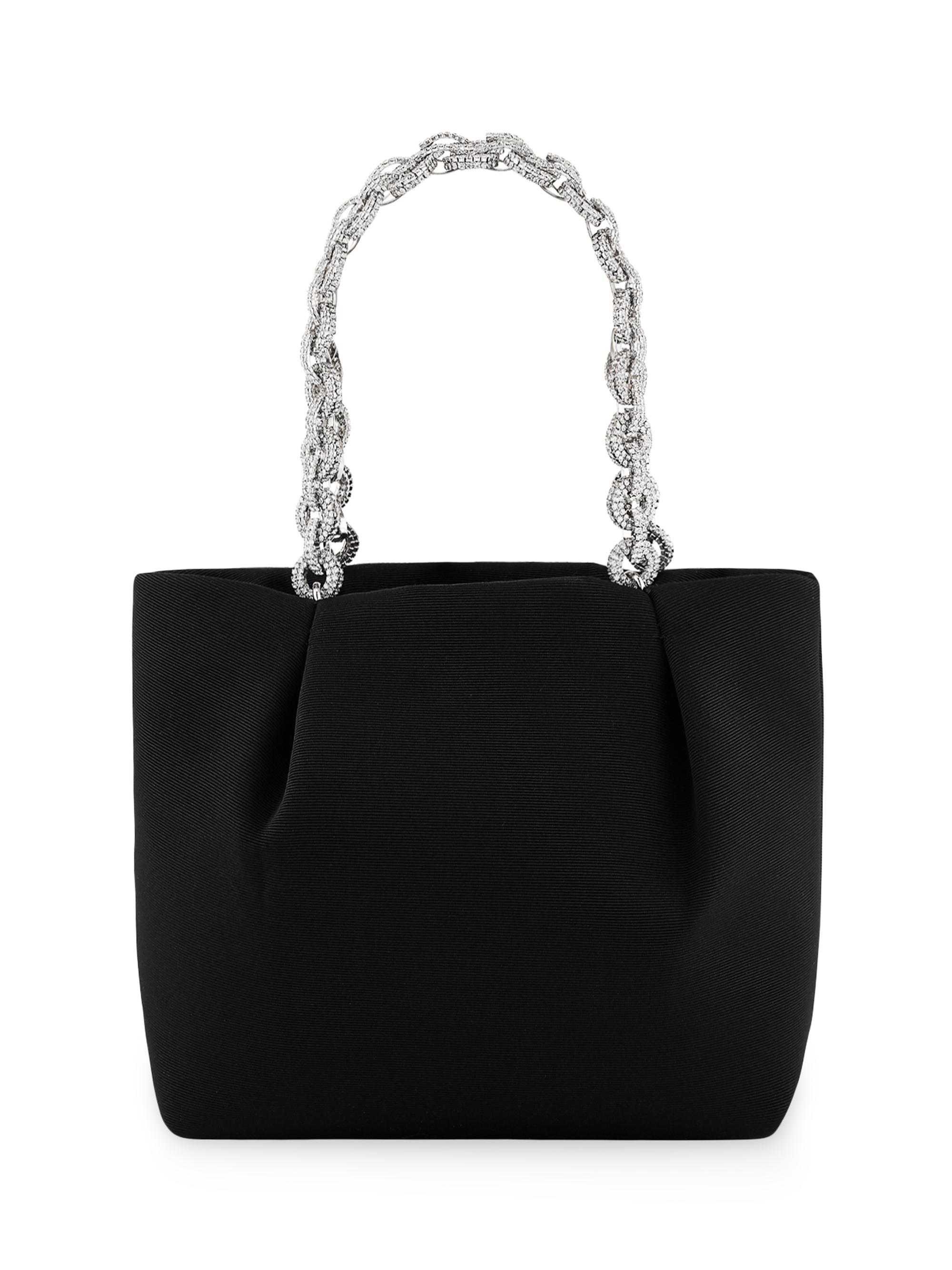 Aquazzura Women's Mini Love Link Top Handle Bag - Black Palladium