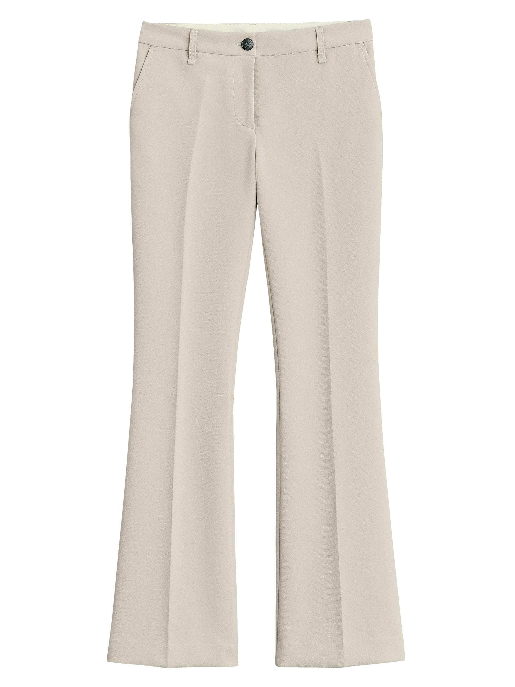 rag & bone Women's Terrence Cotton-Blend Slim-Fit Trousers - Stone