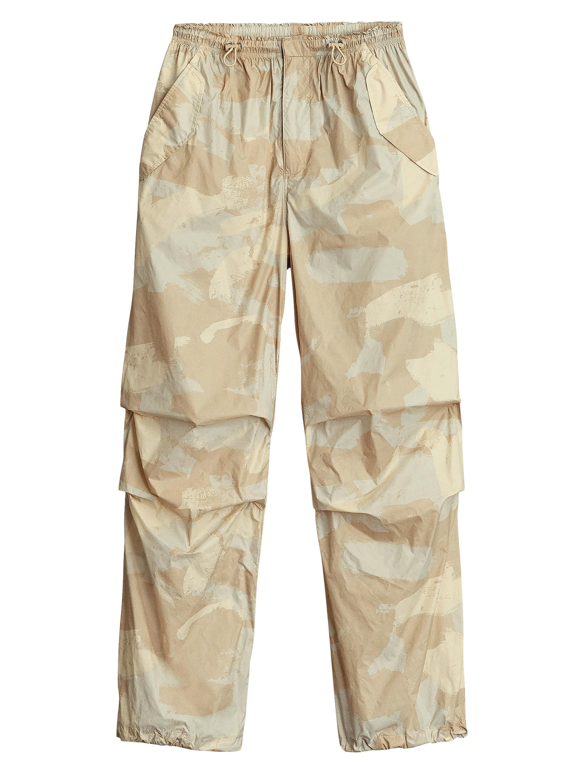 rag & bone Women's Becky Camoflauge Parachute Pants - Beige Camo