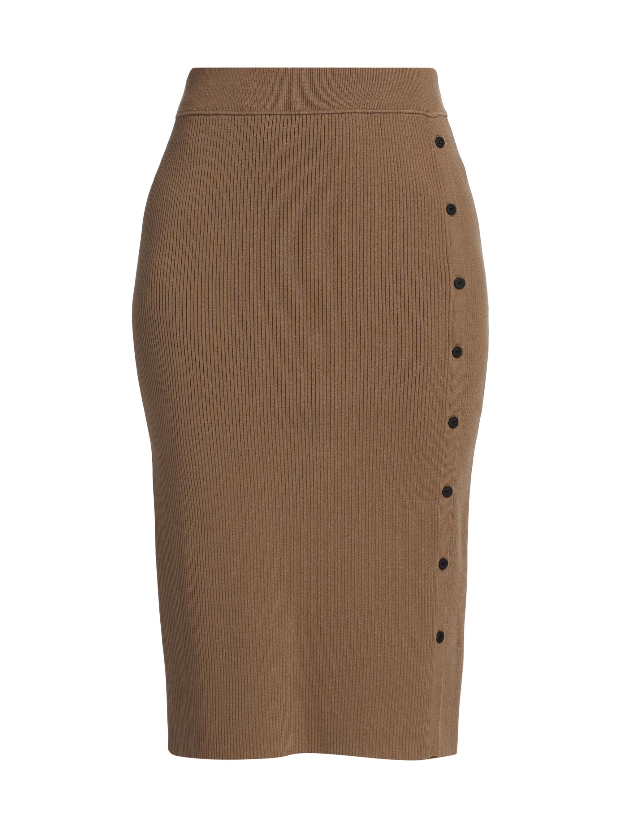 rag & bone Women's Asher Button Up Skirt - Light Brown