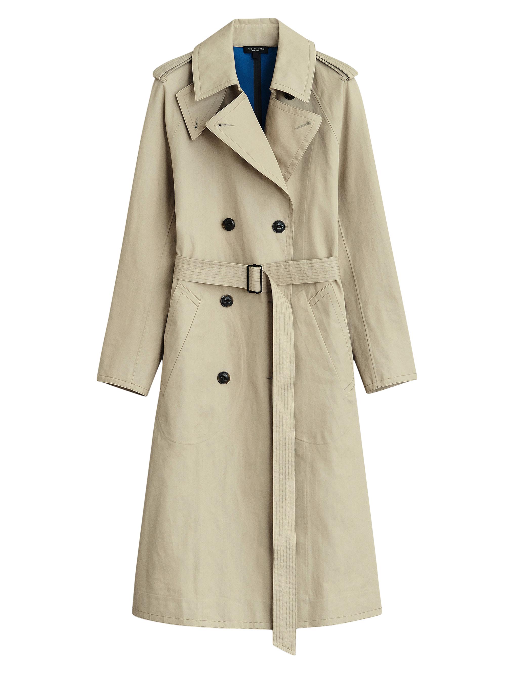 rag & bone Women's Gwyn Cotton-Blend Trench Coat - Camel