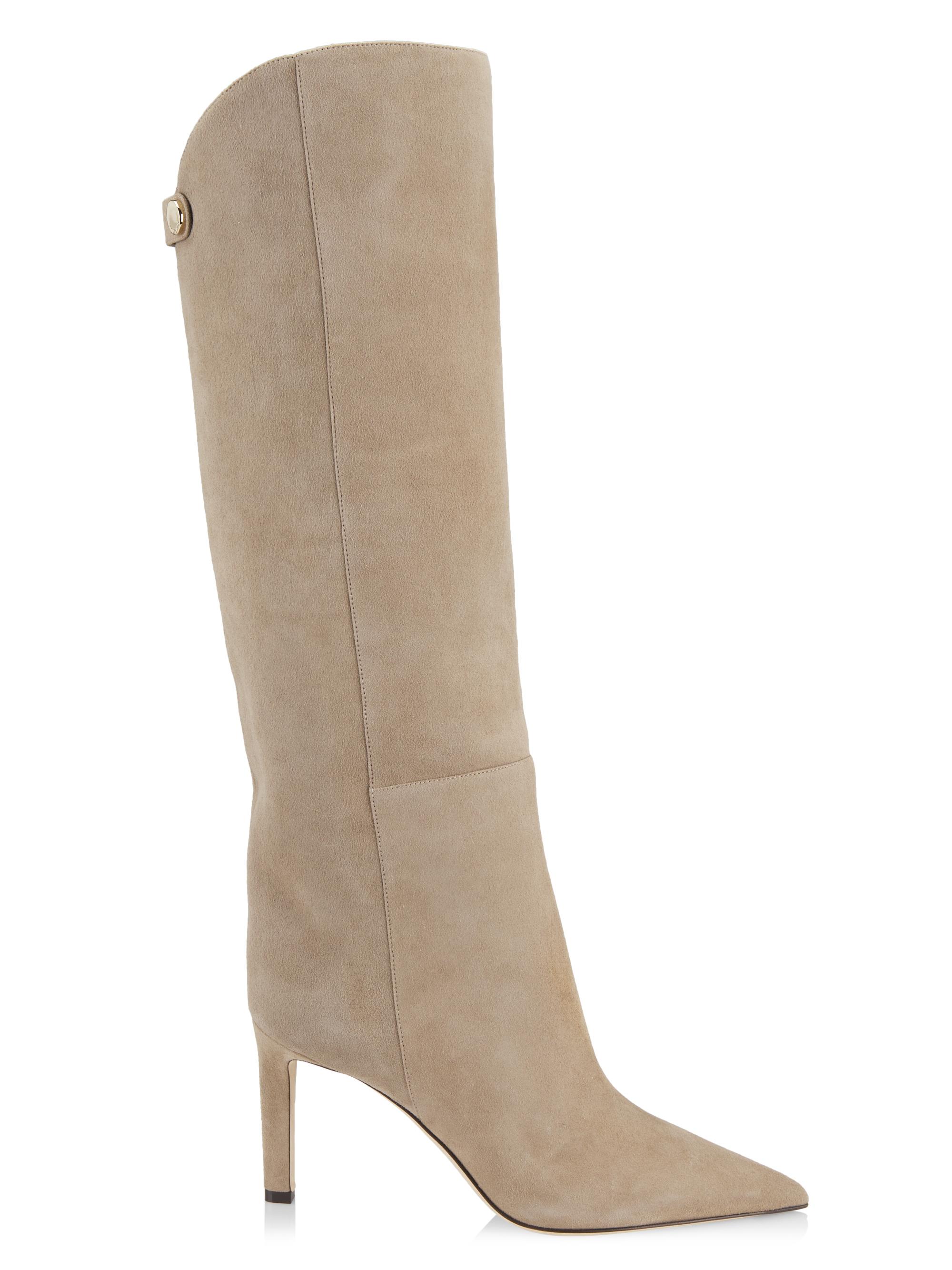 Jimmy Choo Alizze 85MM Suede Knee-High Boots | Saks Fifth Avenue
