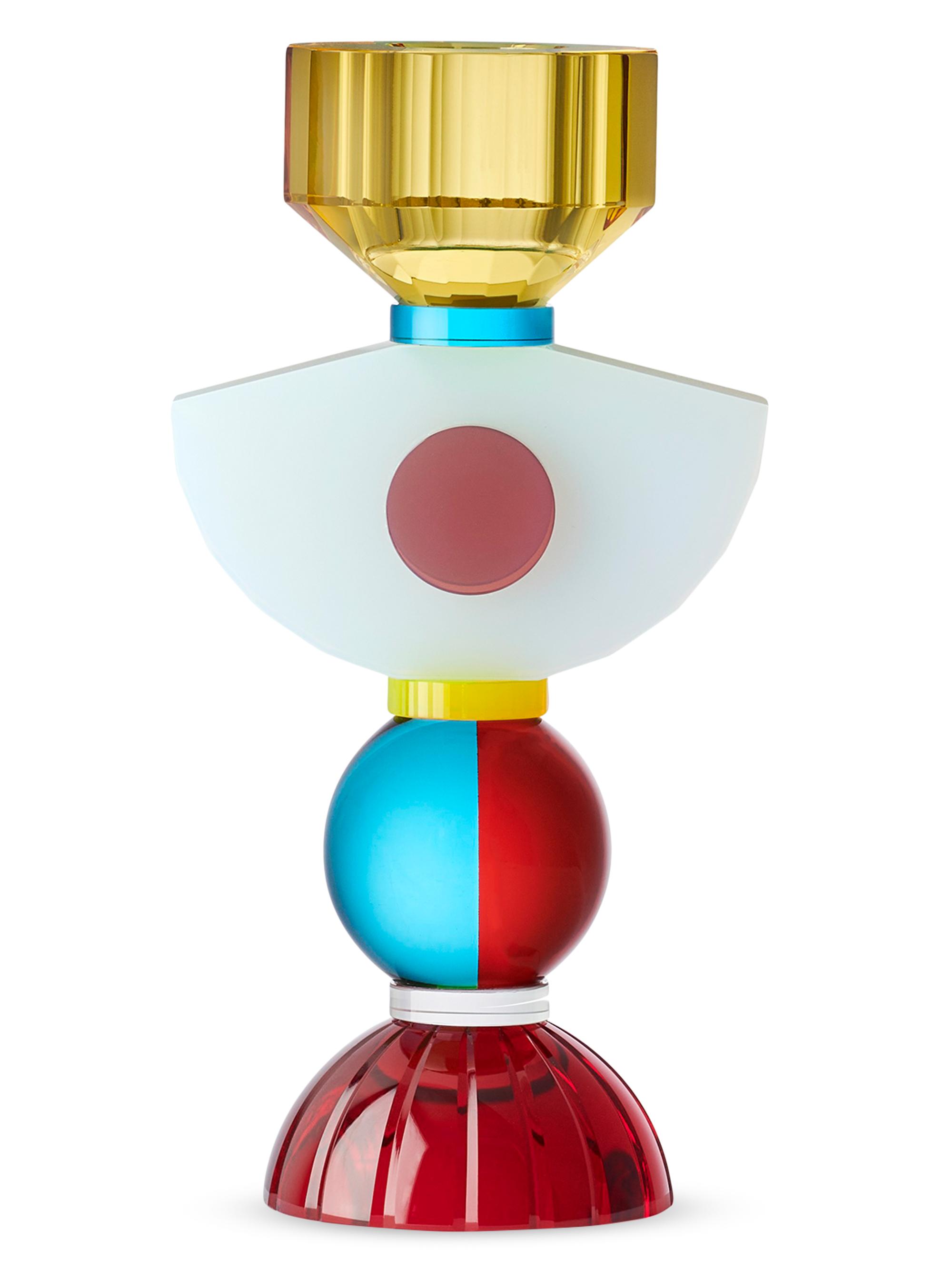 Reflections Copenhagen India Crystal Candleholder - Red