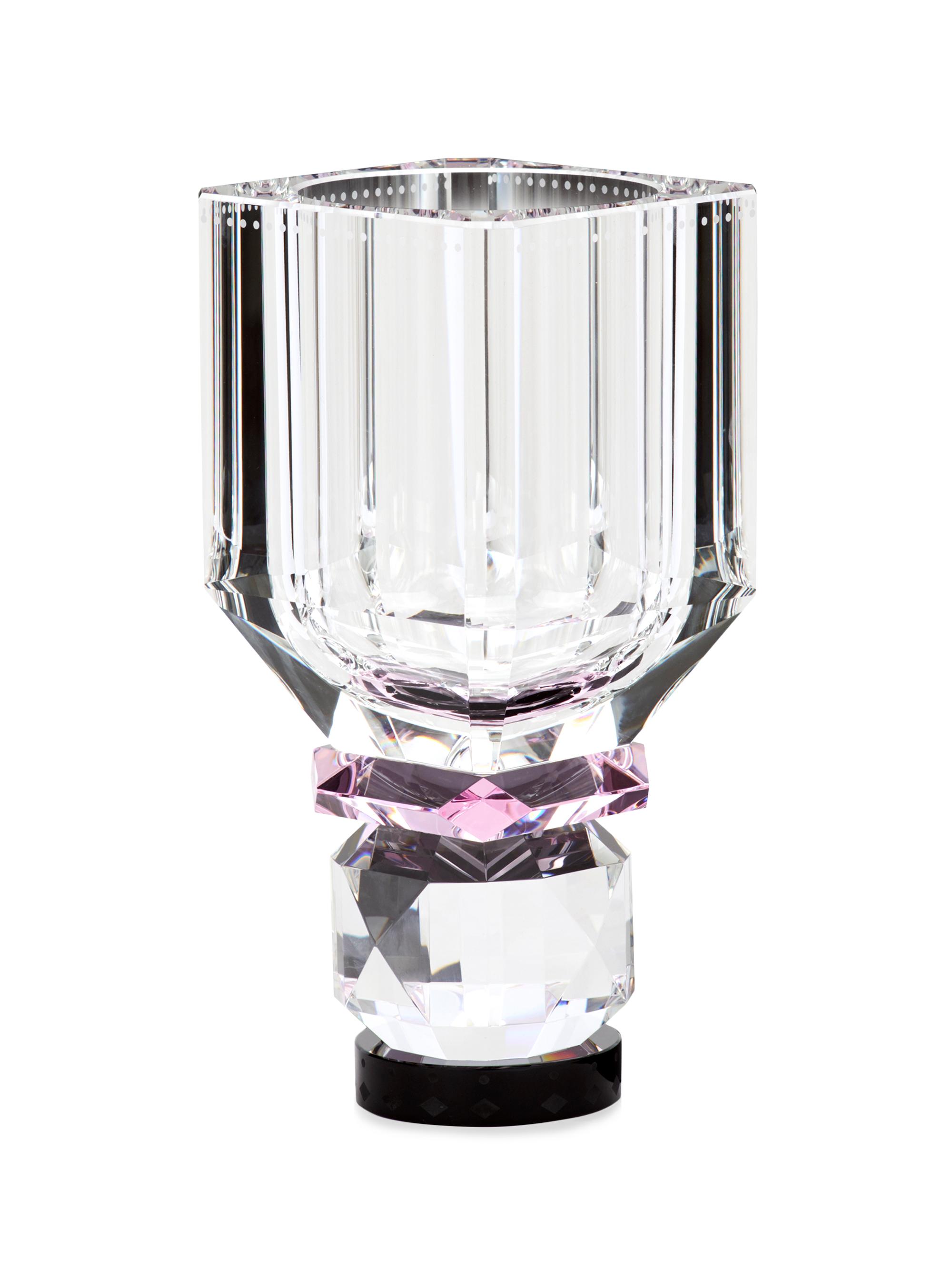 Reflections Copenhagen Utah Crystal Vase - Silver