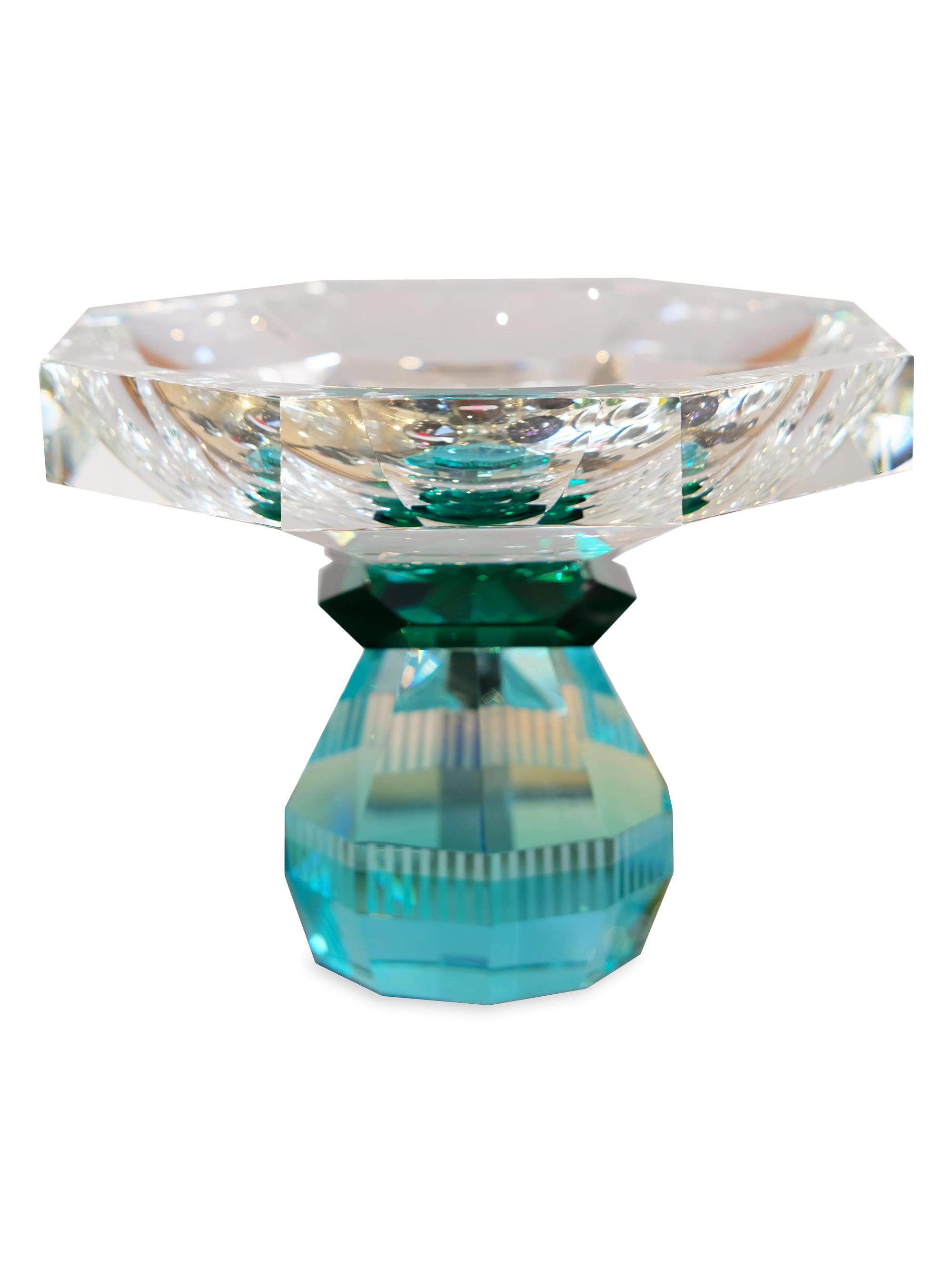 Reflections Copenhagen Madison Crystal Bowl - Azure