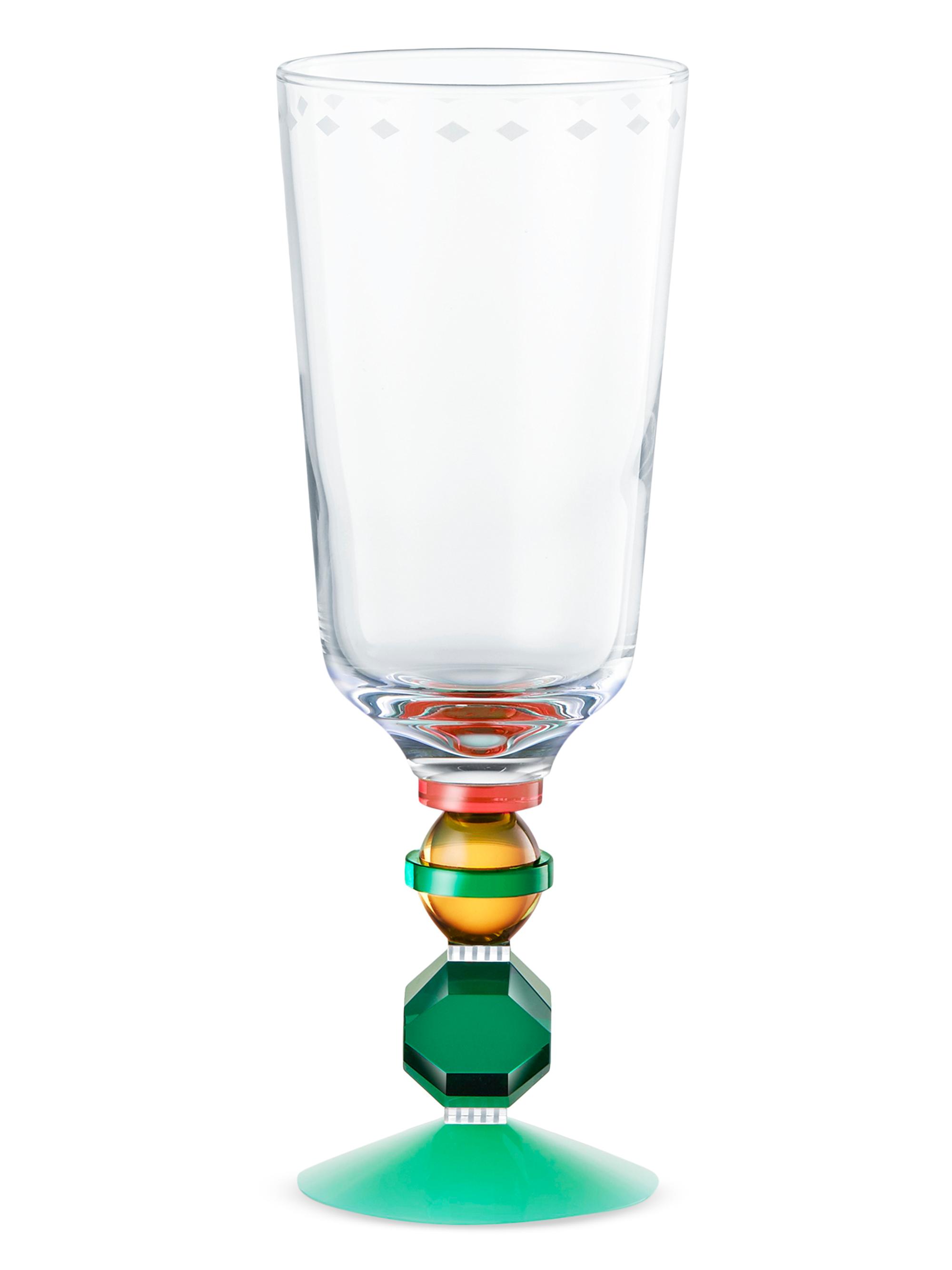 Reflections Copenhagen Mayfair Tall Crystal Glasses, Set of 2 - Silver