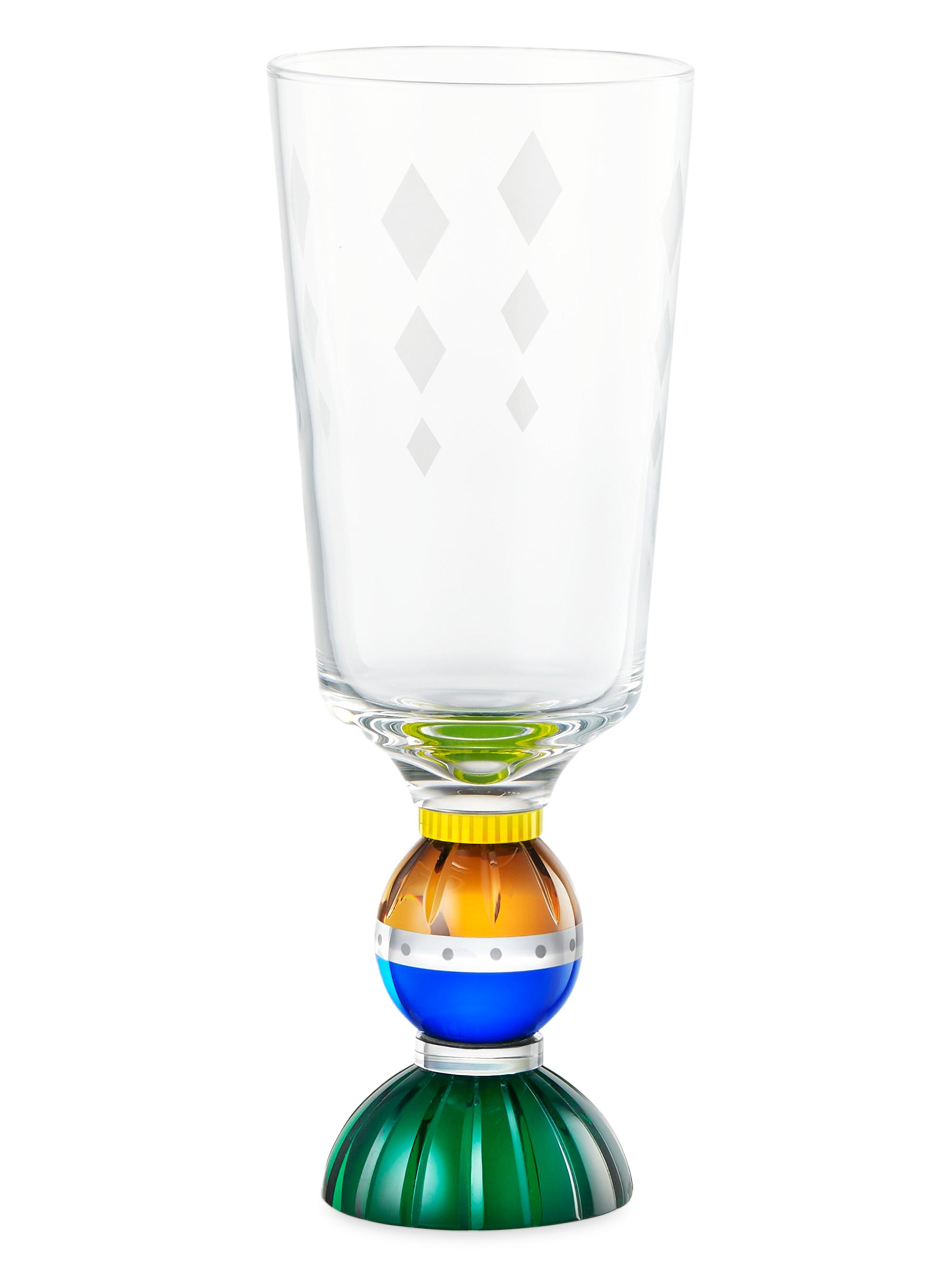 Reflections Copenhagen Ascot 2-Piece Tall Crystal Glass Set - Silver