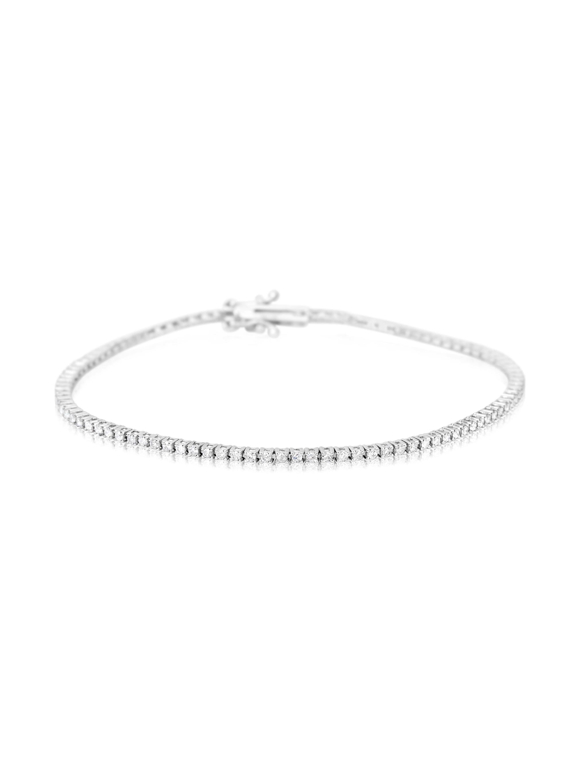 Meira T Women's 14K White Gold & 1 TCW Diamond Tennis Bracelet - White Gold