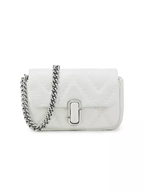 Wave Quilted Square Shoulder Bag Womens Mini Zipper Purse Letter