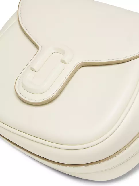 Minimalist Saddle Bag Small Flap White