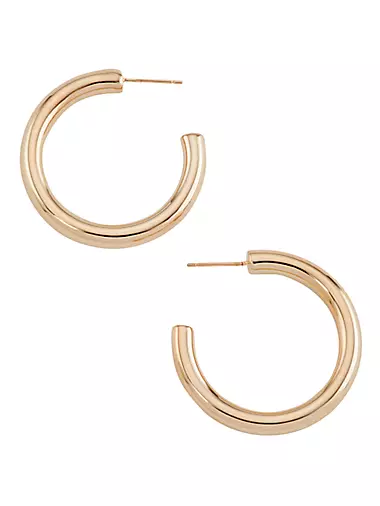 Michelle Rhodium-Plated Mini Hoop Earrings