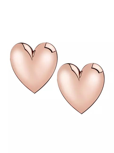 Mini Metal Heart Decor Baguette Bag pink