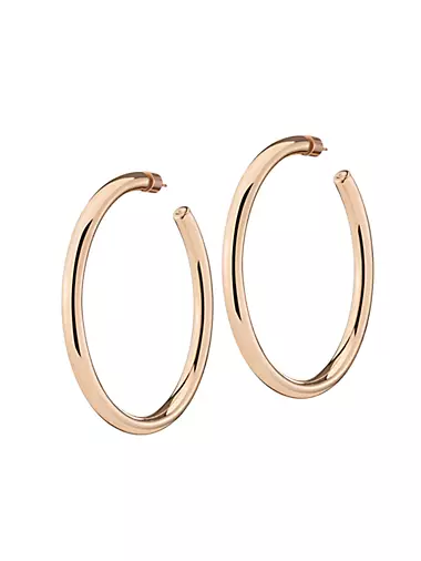 Michelle 10K-Gold-Plated Hoop Earrings