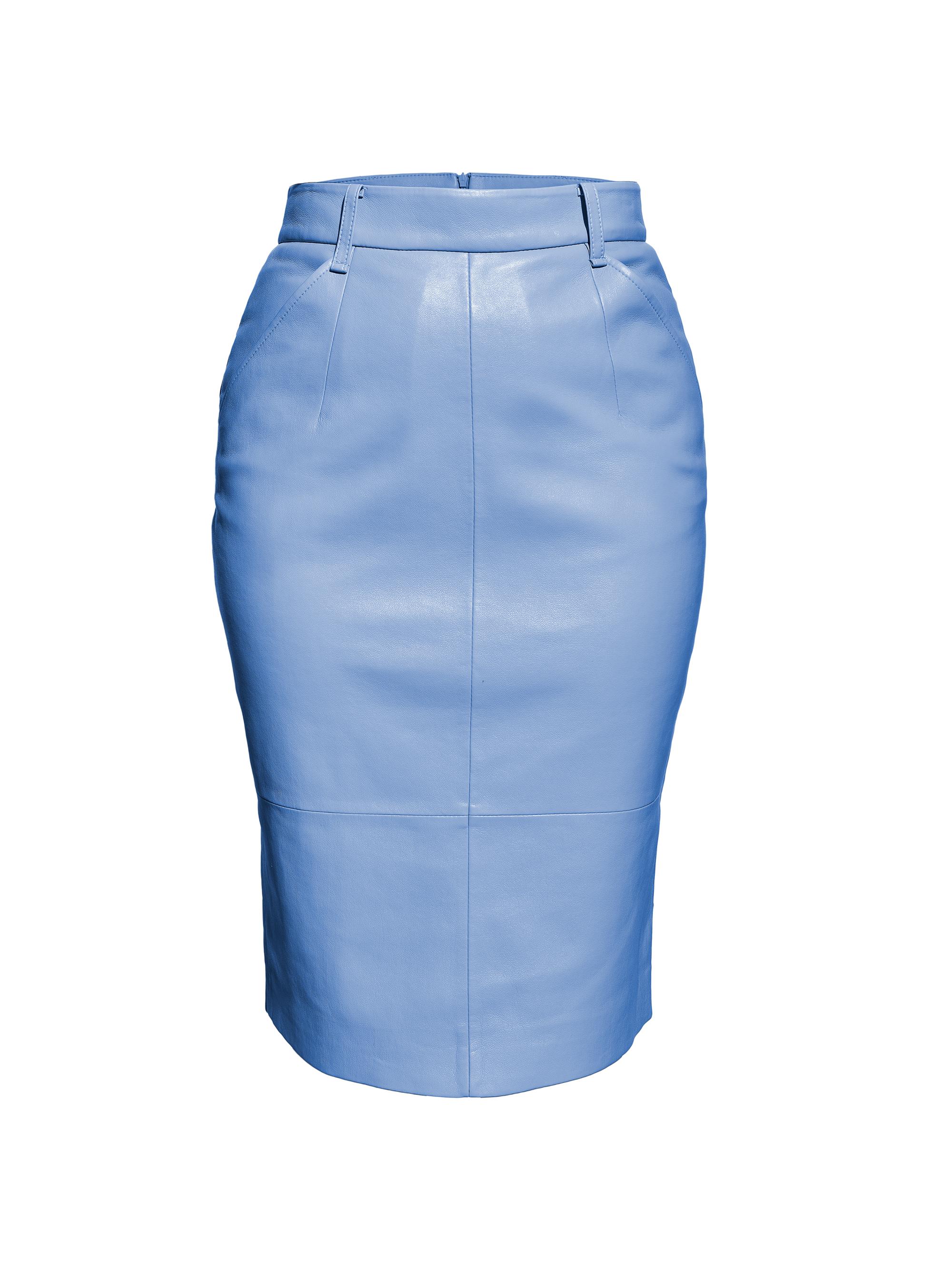 AS by DF Men's Becca Recycled Leather Skirt - Powder Blue