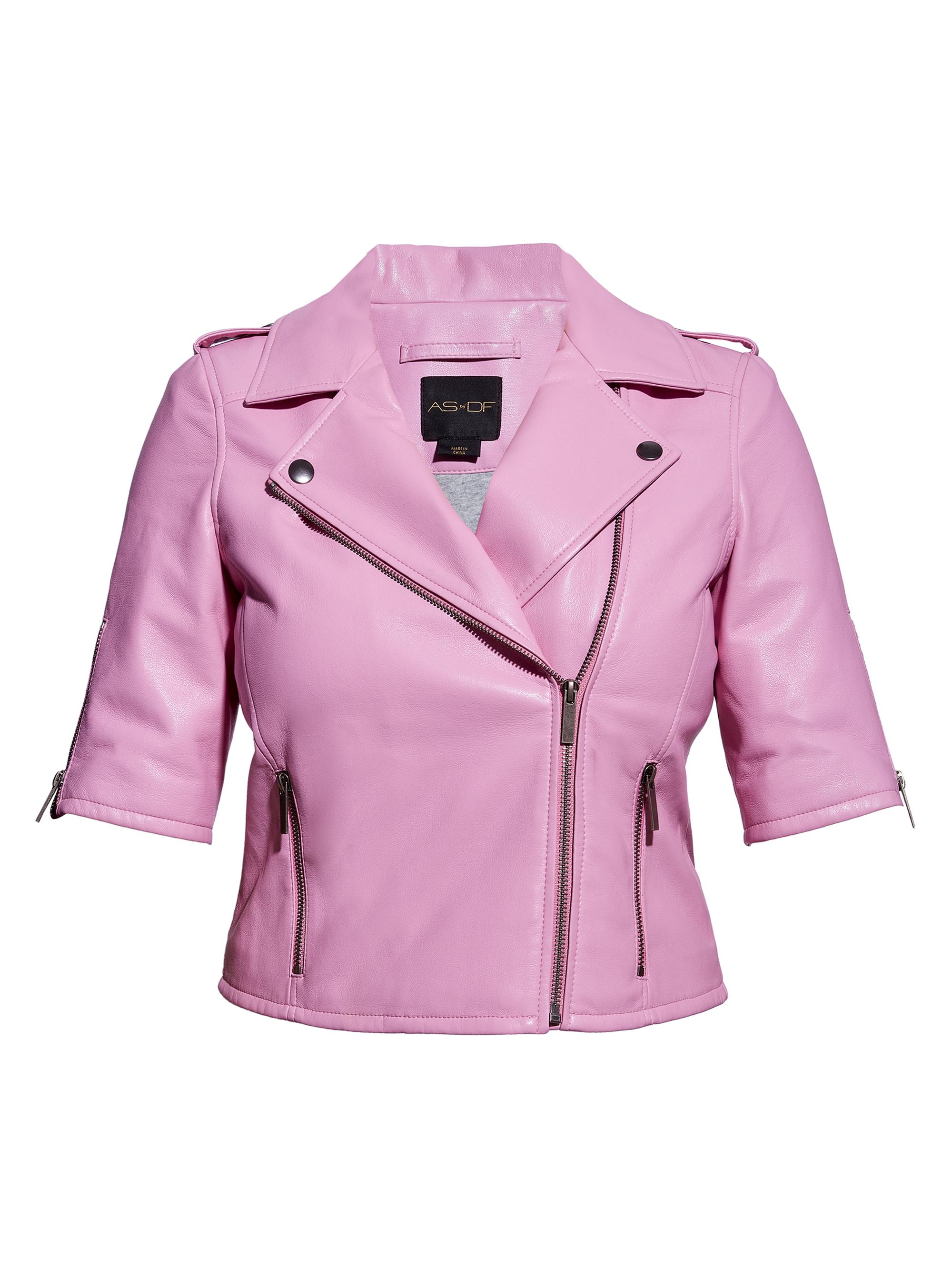 AS by DF Women's Clementine Recycled Leather Jacket - Paris Pink