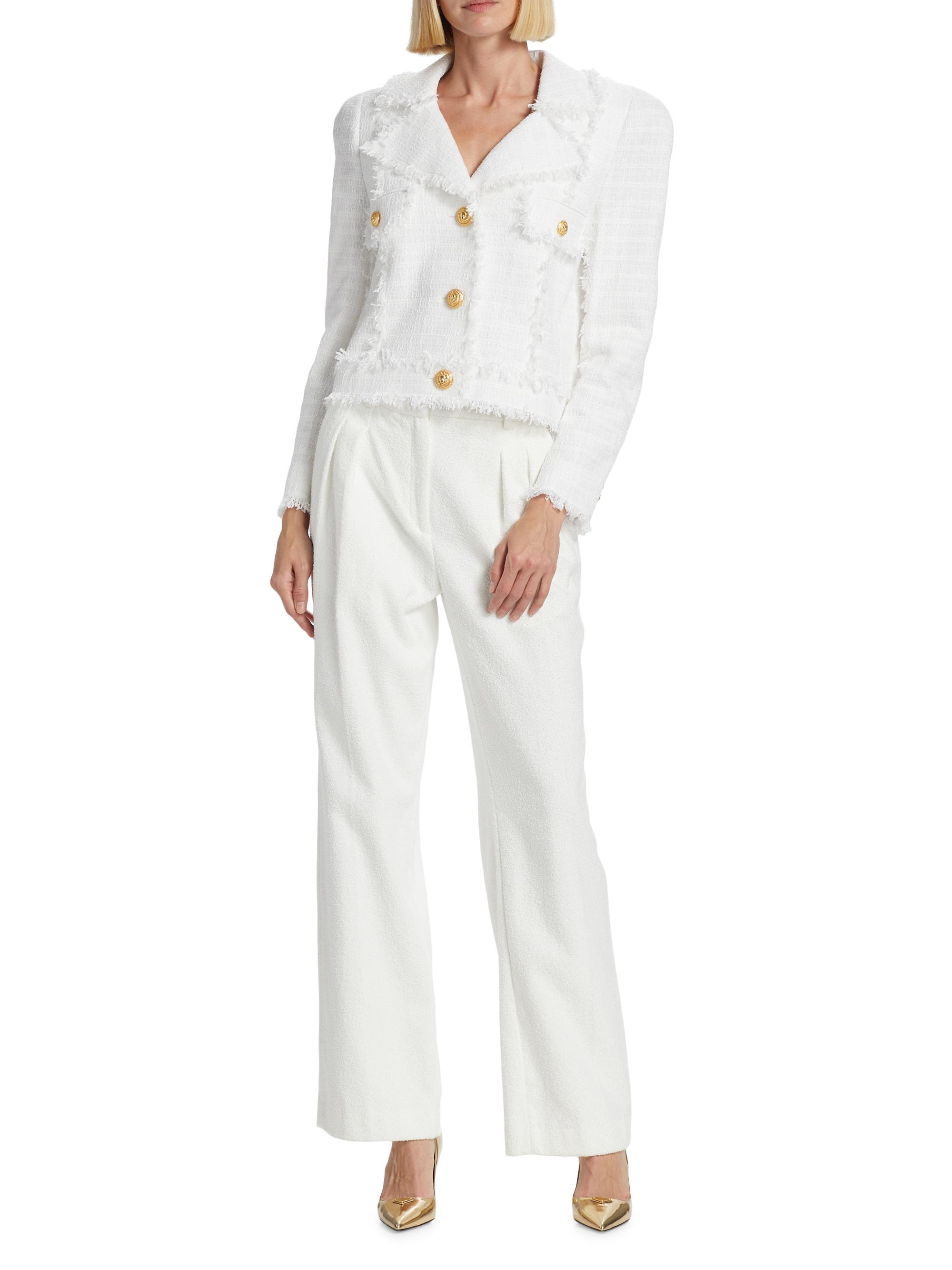 Balmain Cropped Tweed Jacket | Saks Fifth Avenue