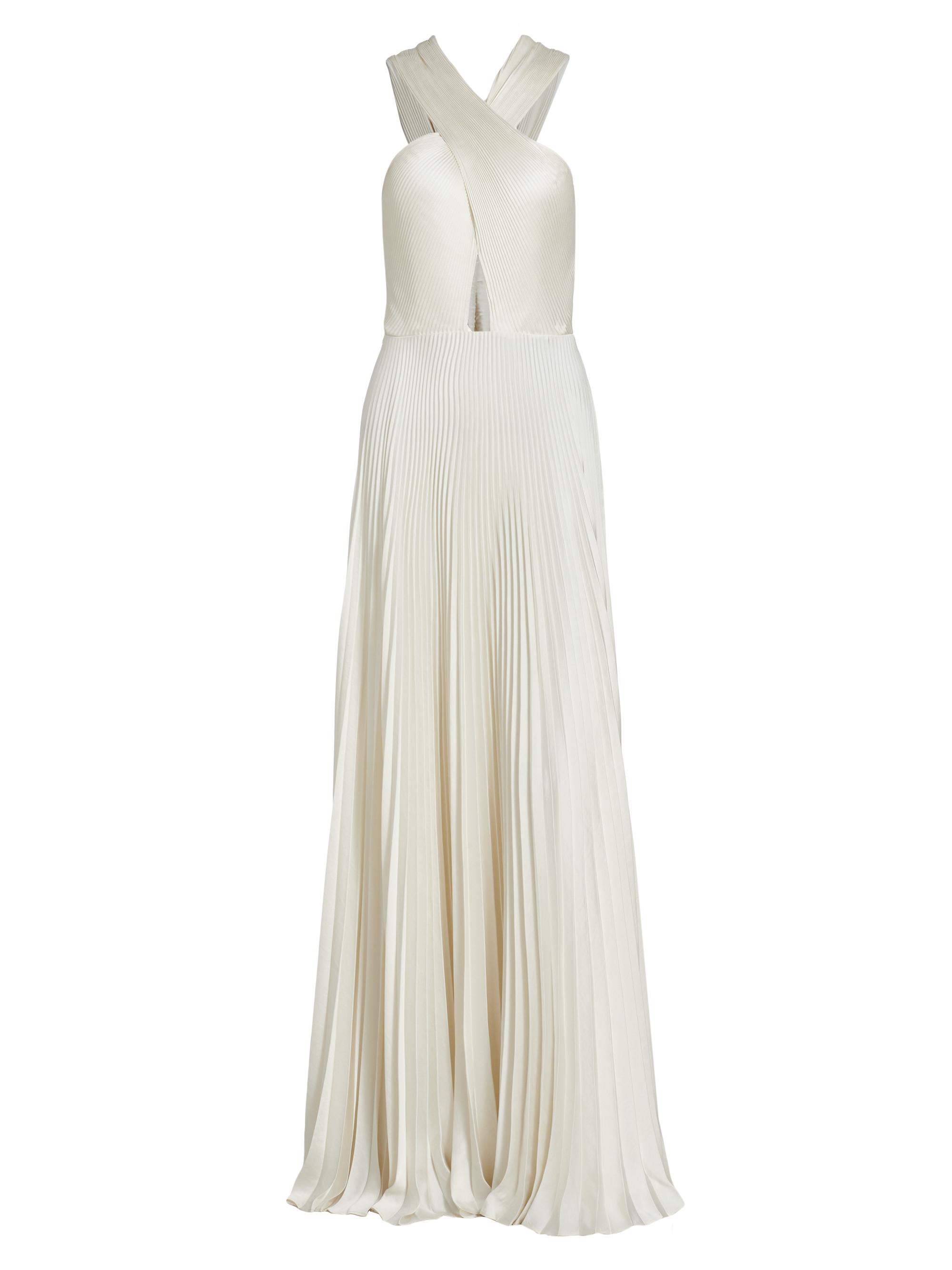 A.L.C. Women's Athena Pleated Gown - Whisper White