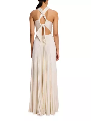 White Ivory Halter Dress BCBG