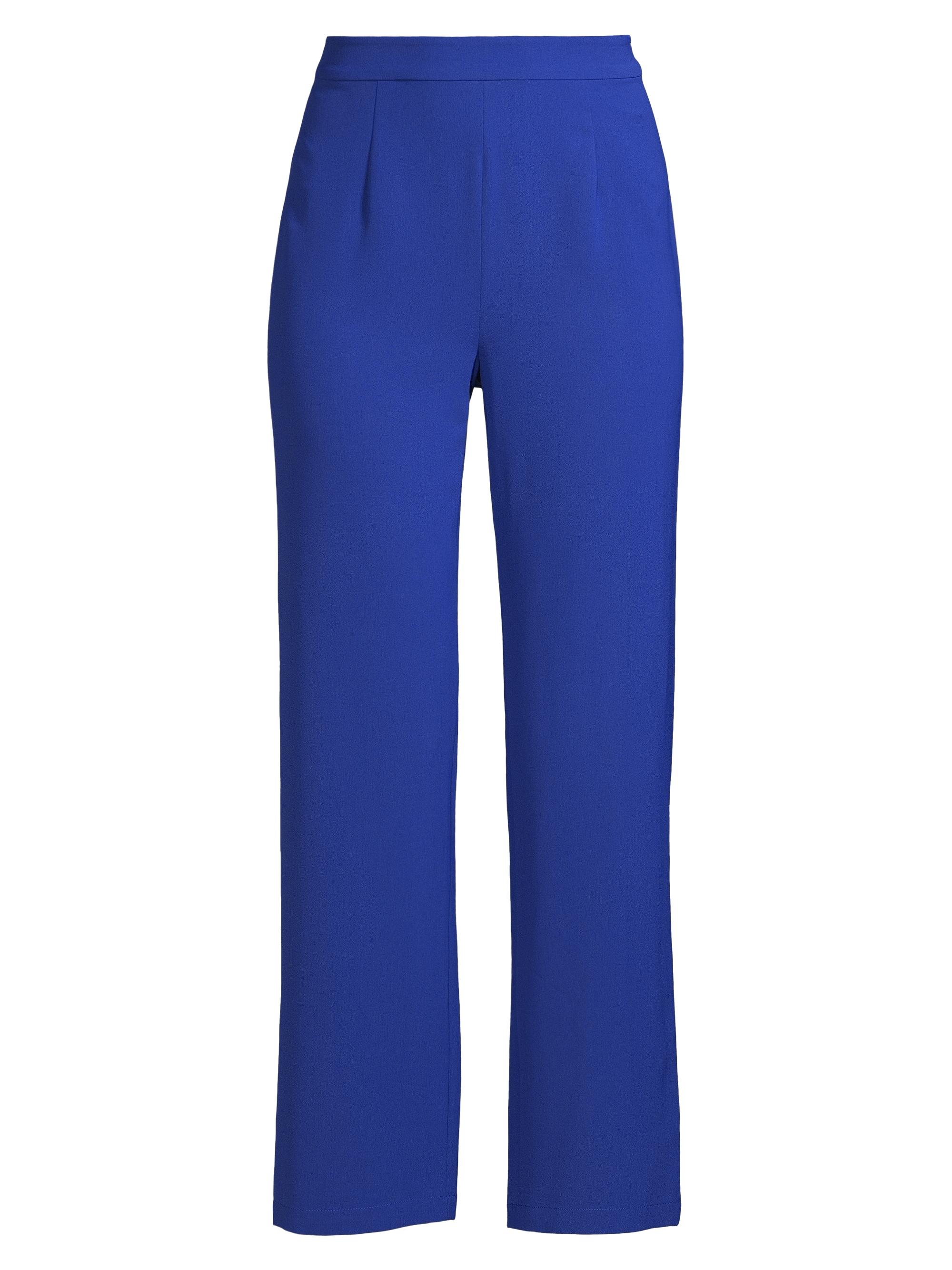 Misook Women's Straight-Leg Cropped Pants - Satin Sky