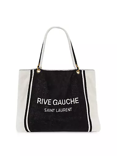 Rive Gauche Towel Tote Bag in Terry Cloth