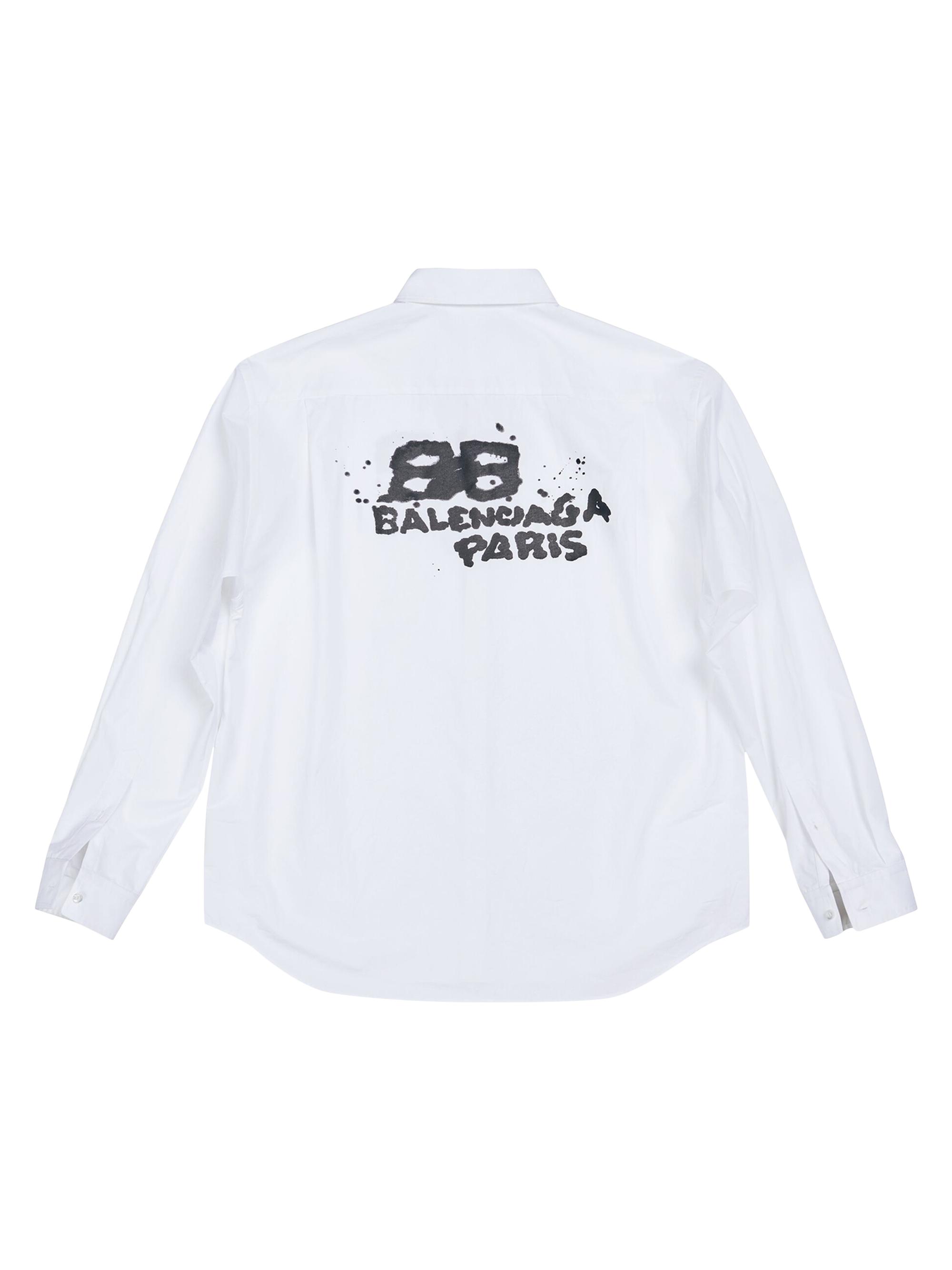 Balenciaga BB Icon Layered シャツ Balenciaga BB Icon Layered Short Sleeve Shirt 'Blue White