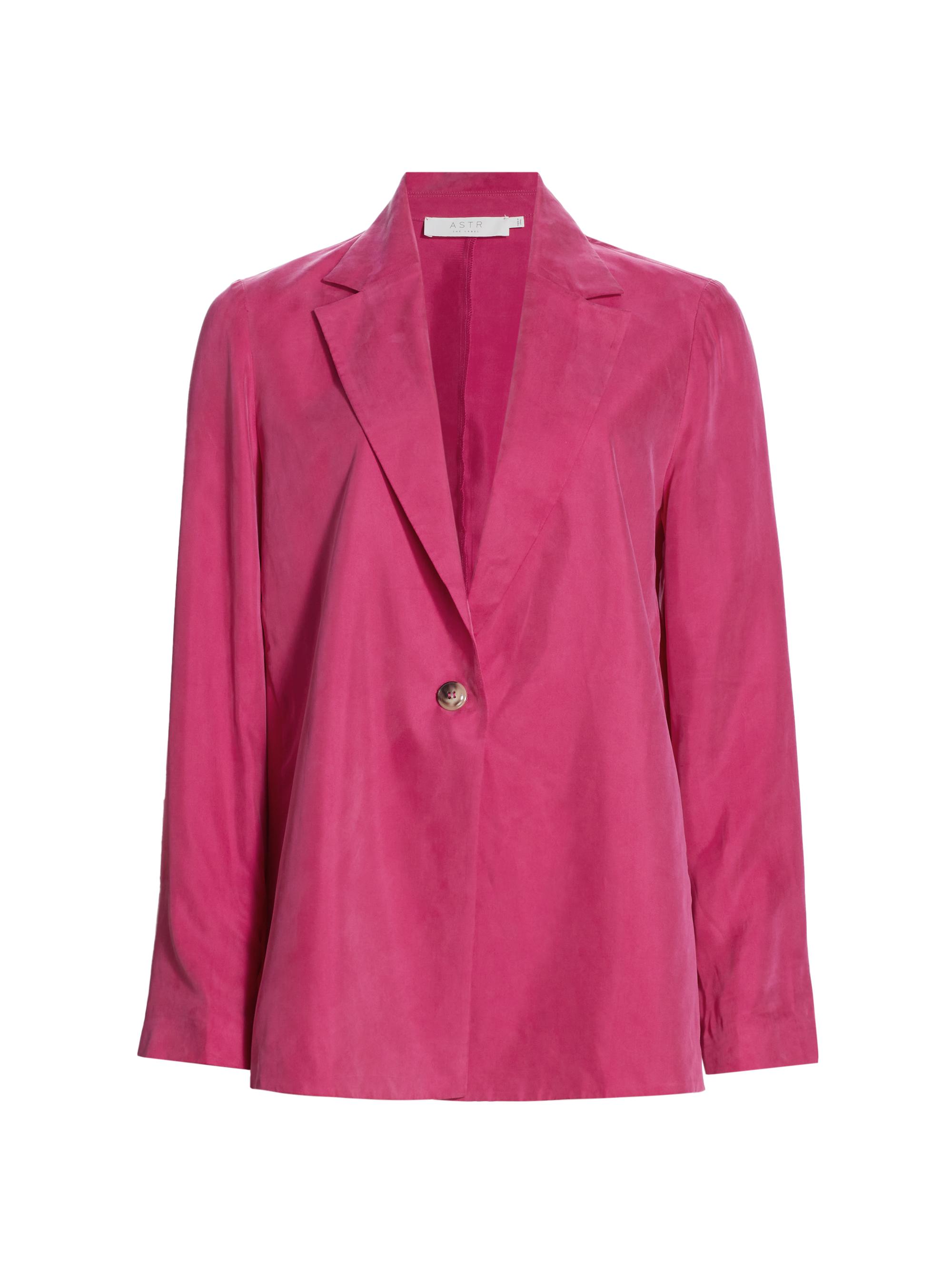 ASTR The Label Women's Hallie Single-Button Blazer - Fuchsia