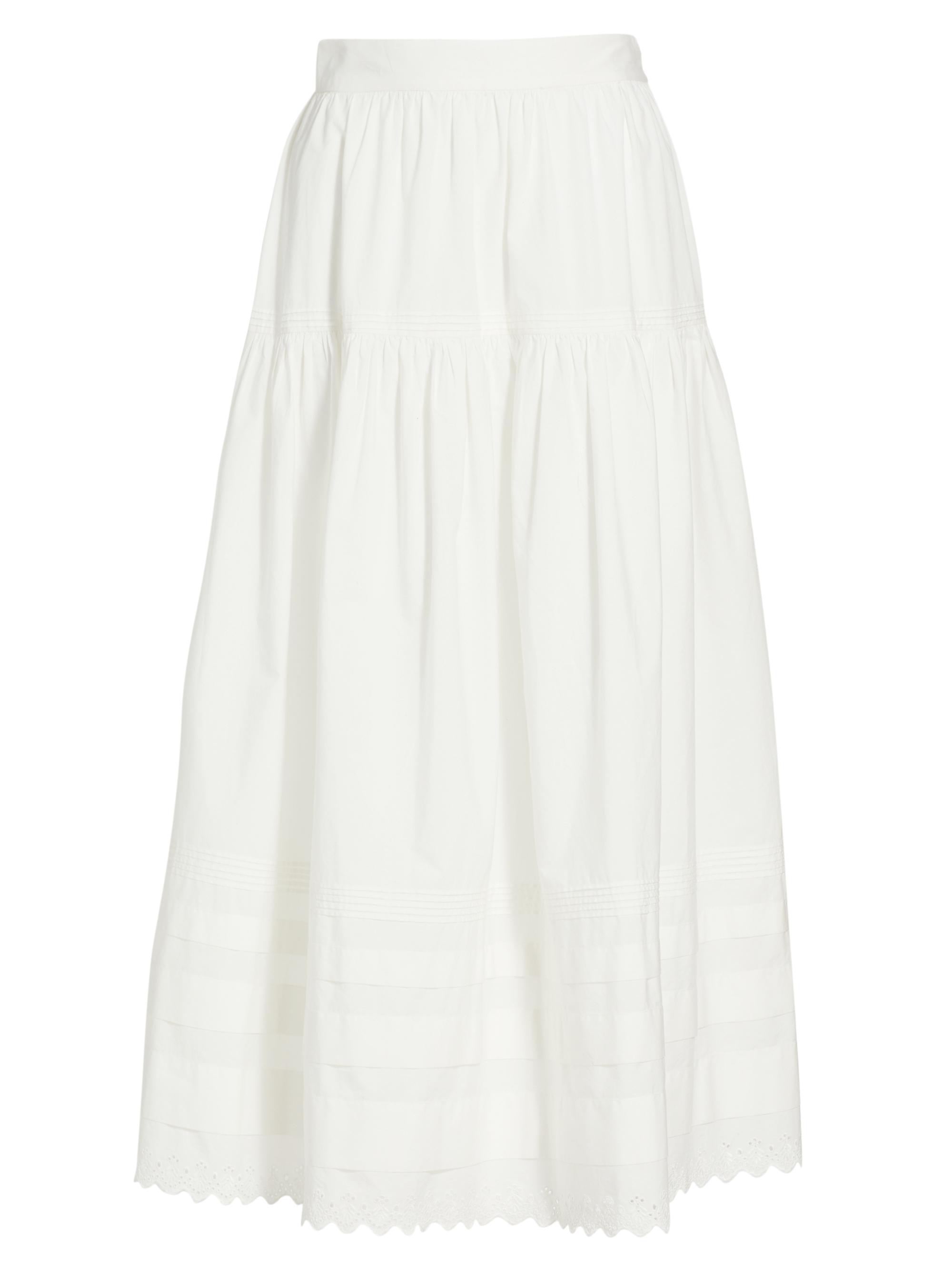 DÔEN Sebastiane Tiered Cotton Maxi Skirt | Saks Fifth Avenue