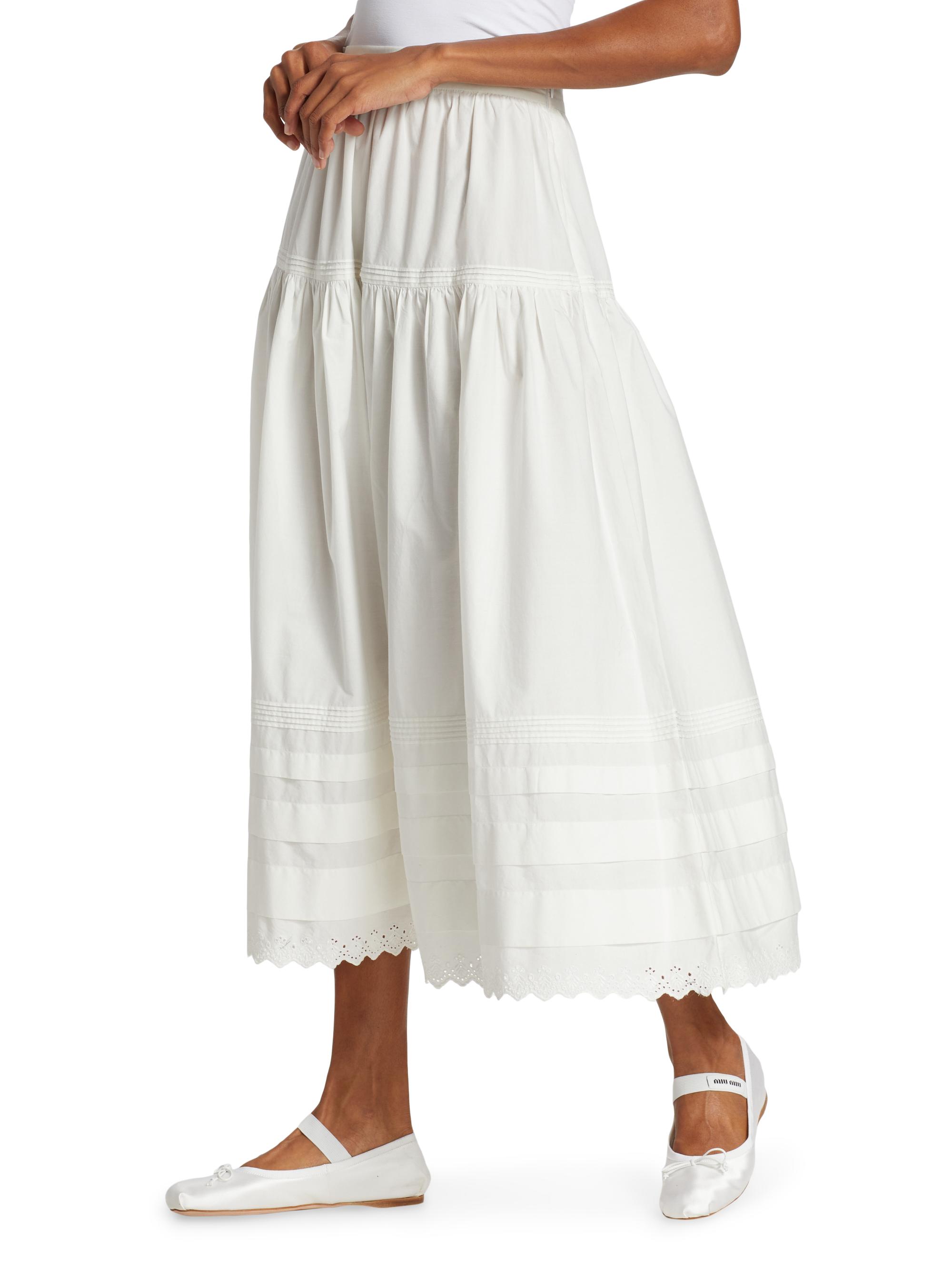 Saks Fifth Avenue
 Linen Blend Tiered Maxi Skirt main image 1