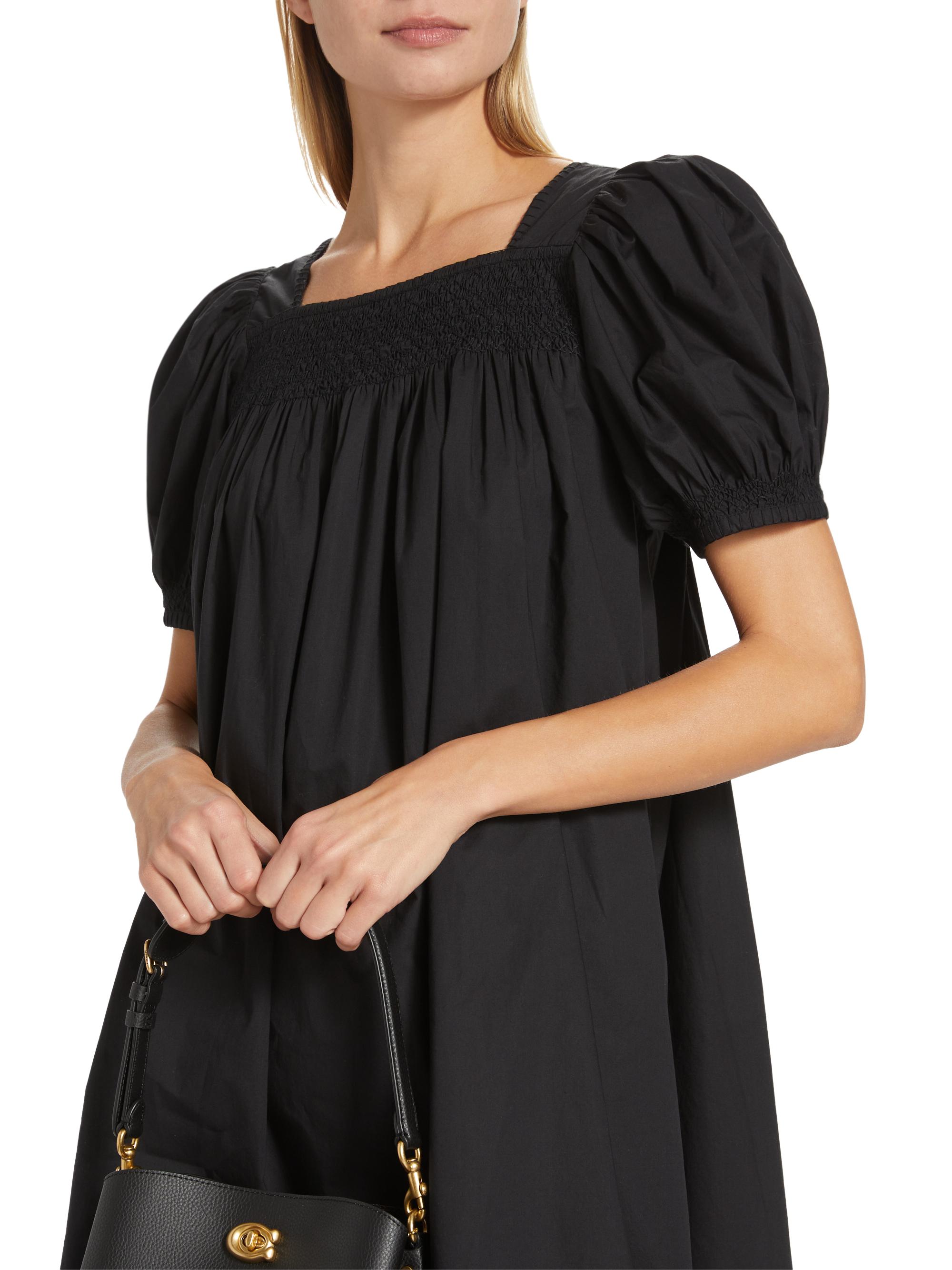 DEN Earhart Puff-Sleeve Minidress | Saks Fifth Avenue