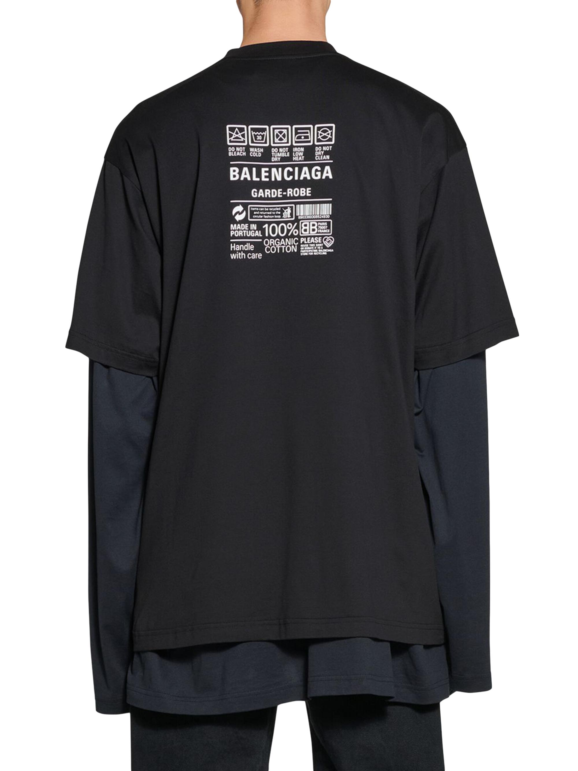 Balenciaga Care Label T-Shirt Medium Fit | Saks Fifth Avenue
