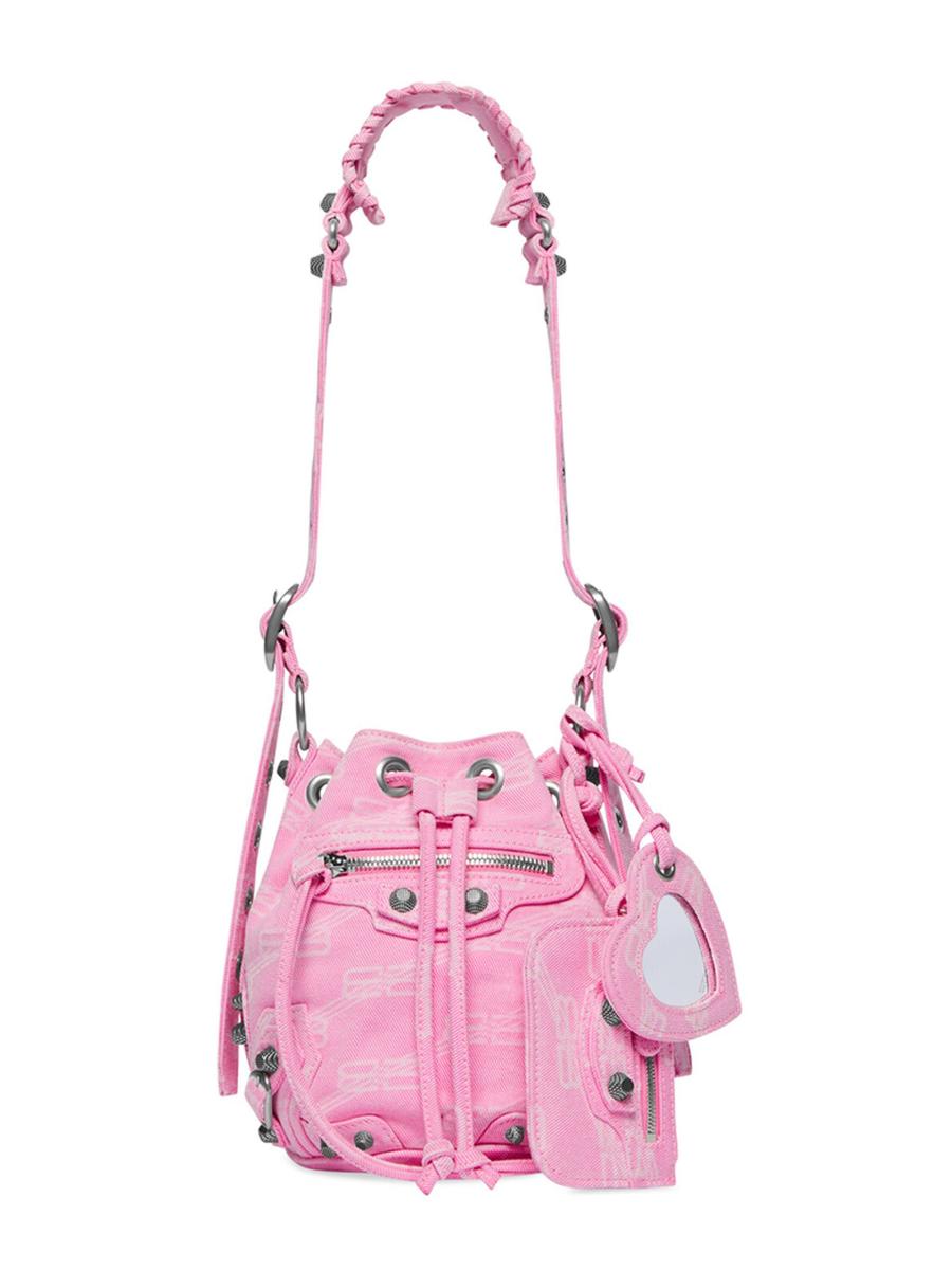 Balenciaga Le Cagole XS Bucket Bag BB Monogram Denim | Saks