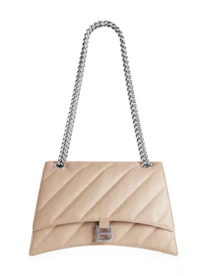 Balenciaga mini Crush quilted shoulder bag - Gold