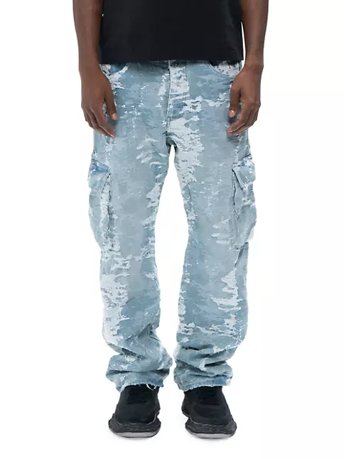 Off-White Tie Dye Effect Cargo Pants