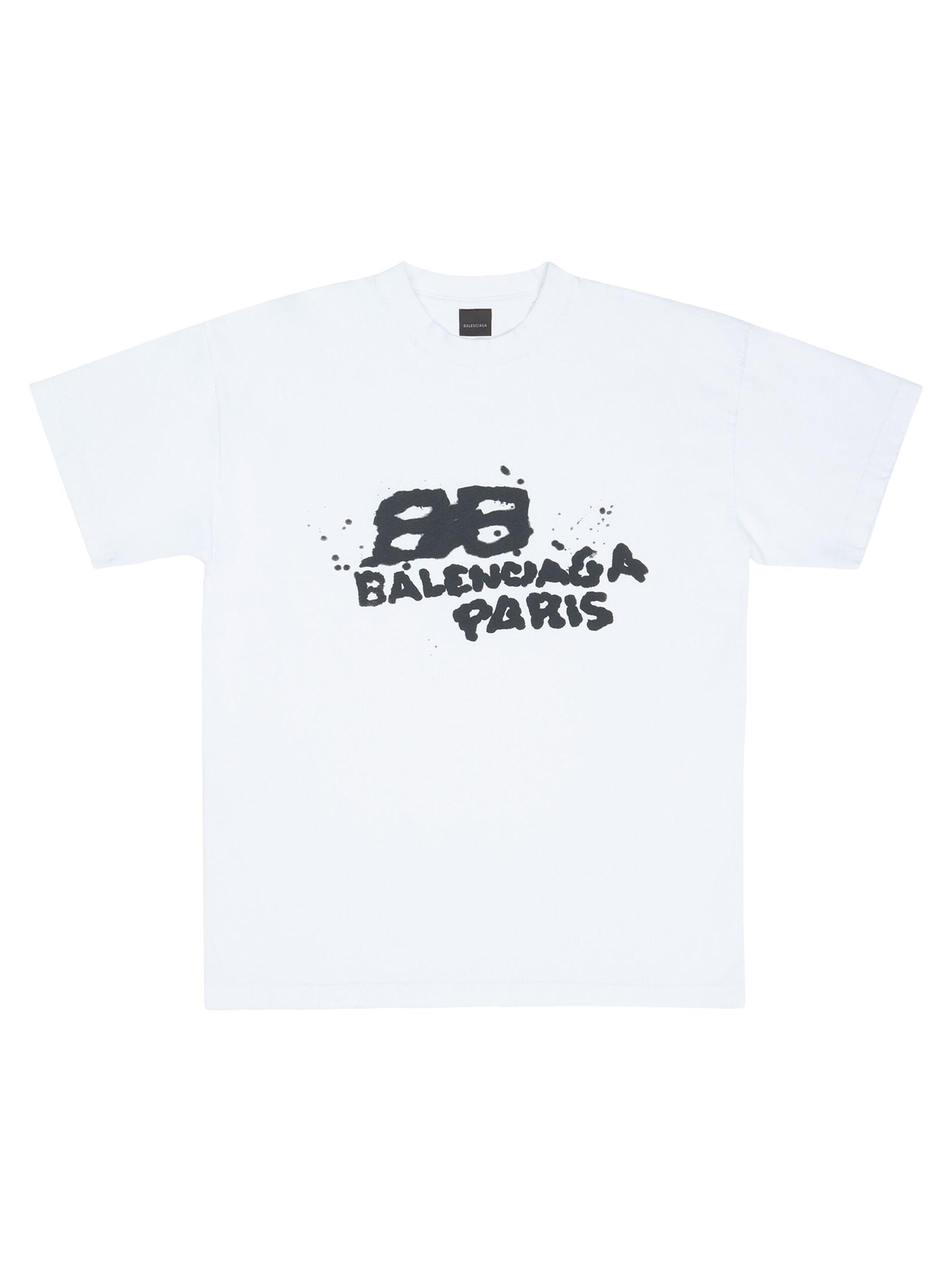 Balenciaga Hand Drawn BB Icon T-shirt Medium Fit | Saks Fifth Avenue