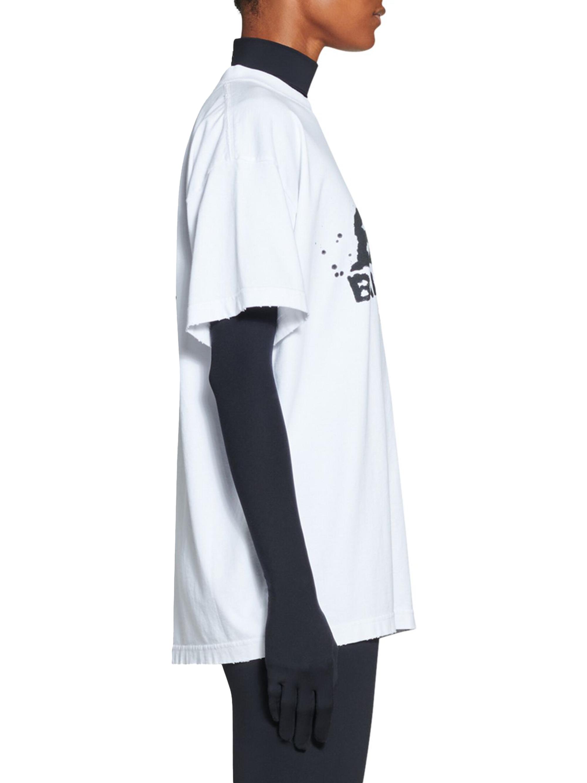 Balenciaga Hand Drawn BB Icon T-shirt Medium Fit | Saks Fifth Avenue