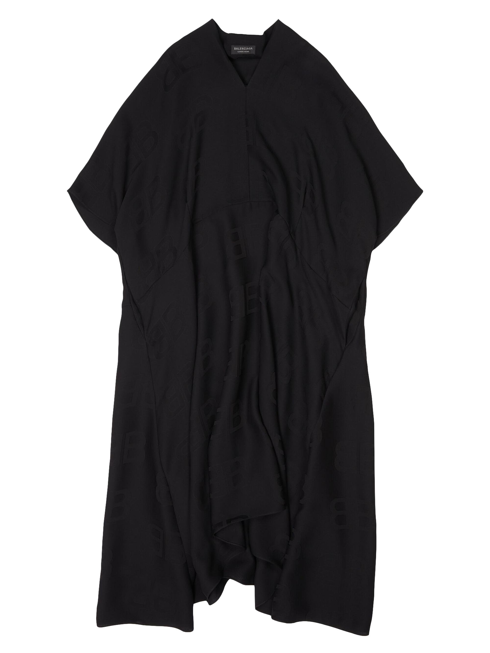 Balenciaga Women's All Over BB Logo Oversized Dress - Black