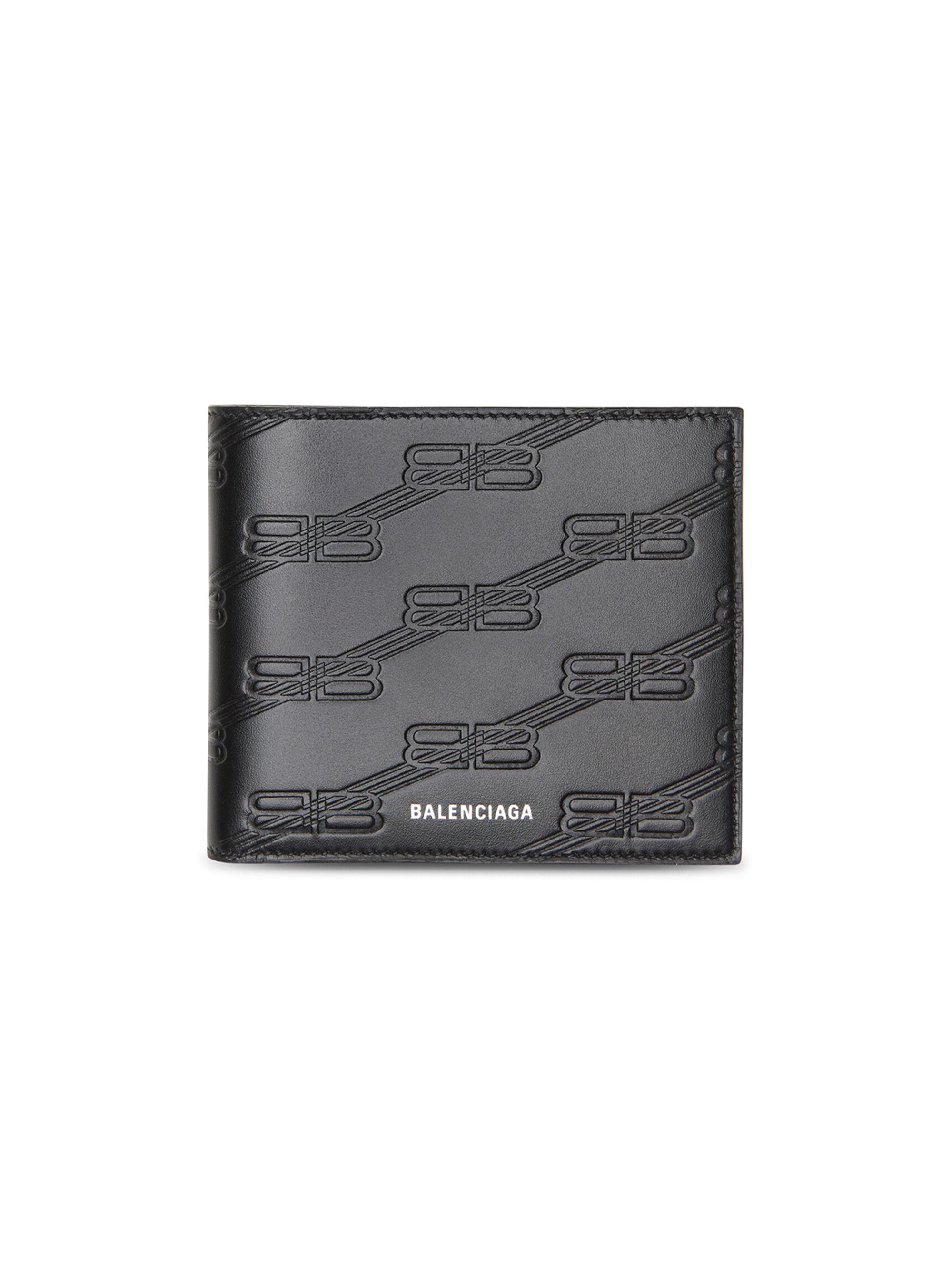 Balenciaga Embossed Monogram Square Folded Wallet in Box | Saks