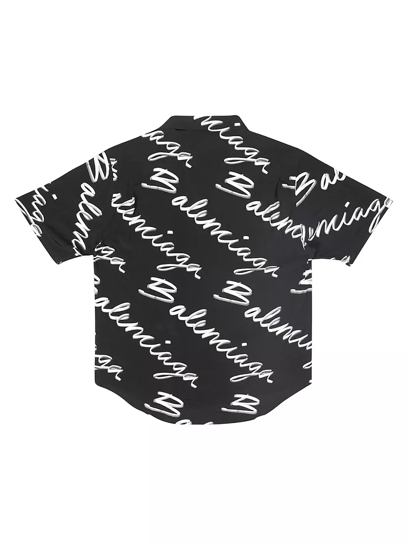 Shop Balenciaga Handwritten Minimal Short Shirt | Saks Fifth Avenue