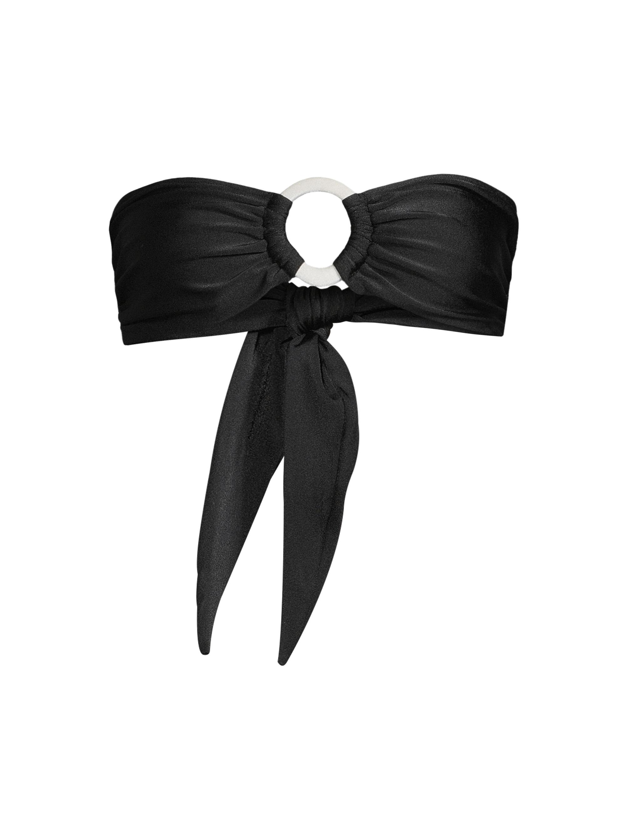 PatBO Women's Bandeau Bikini Top - Black