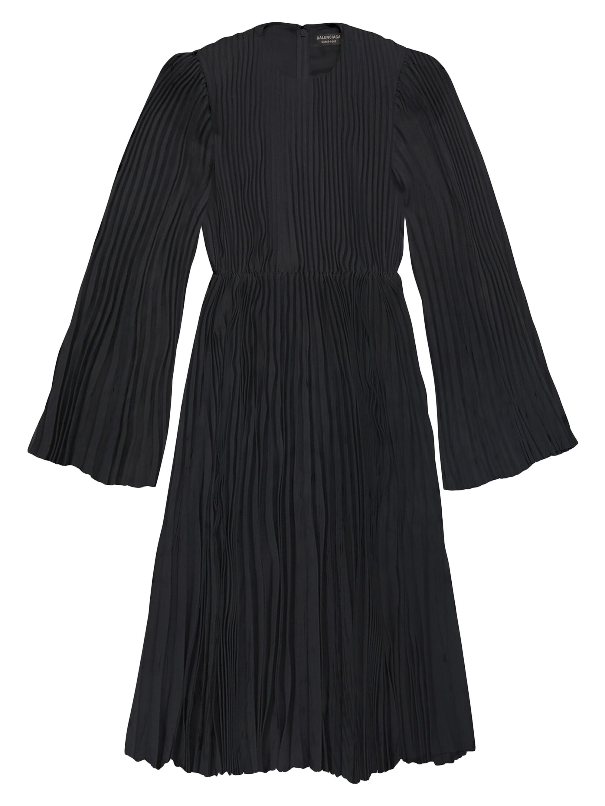 Balenciaga Women's Pleated Dress - Black