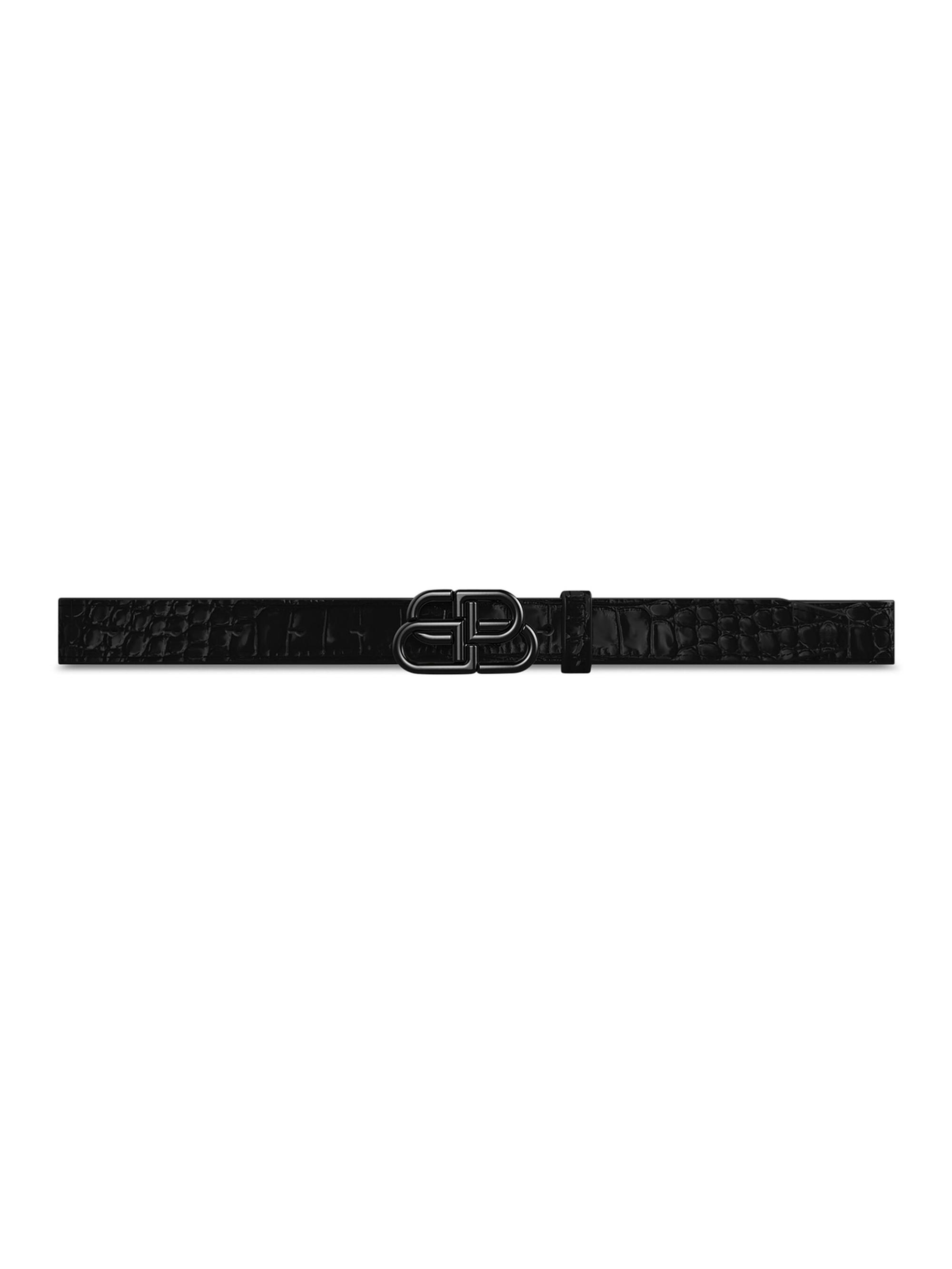 Balenciaga Bb Signature Belt 40mm Bb Monogram Coated Canvas
