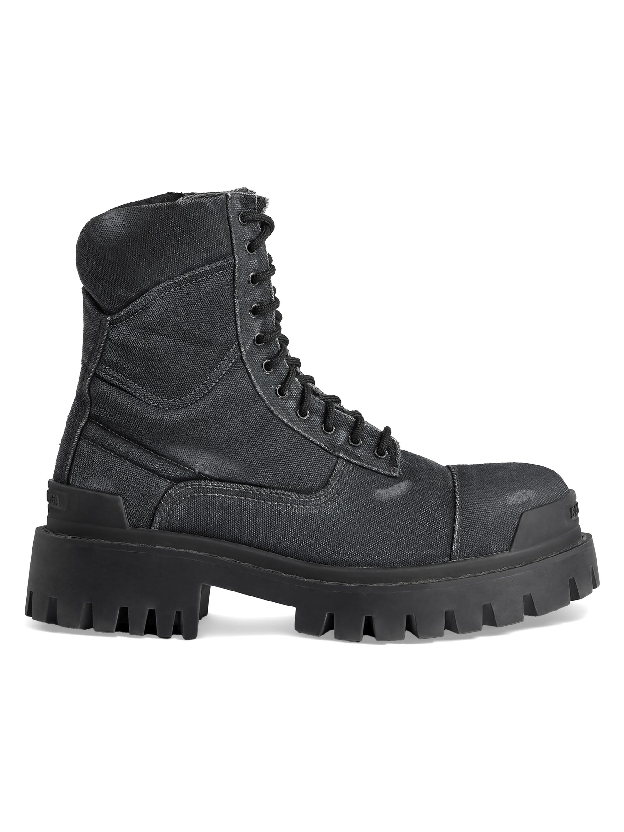 Balenciaga Strike 20MM Used Effect Boots | Saks Fifth Avenue