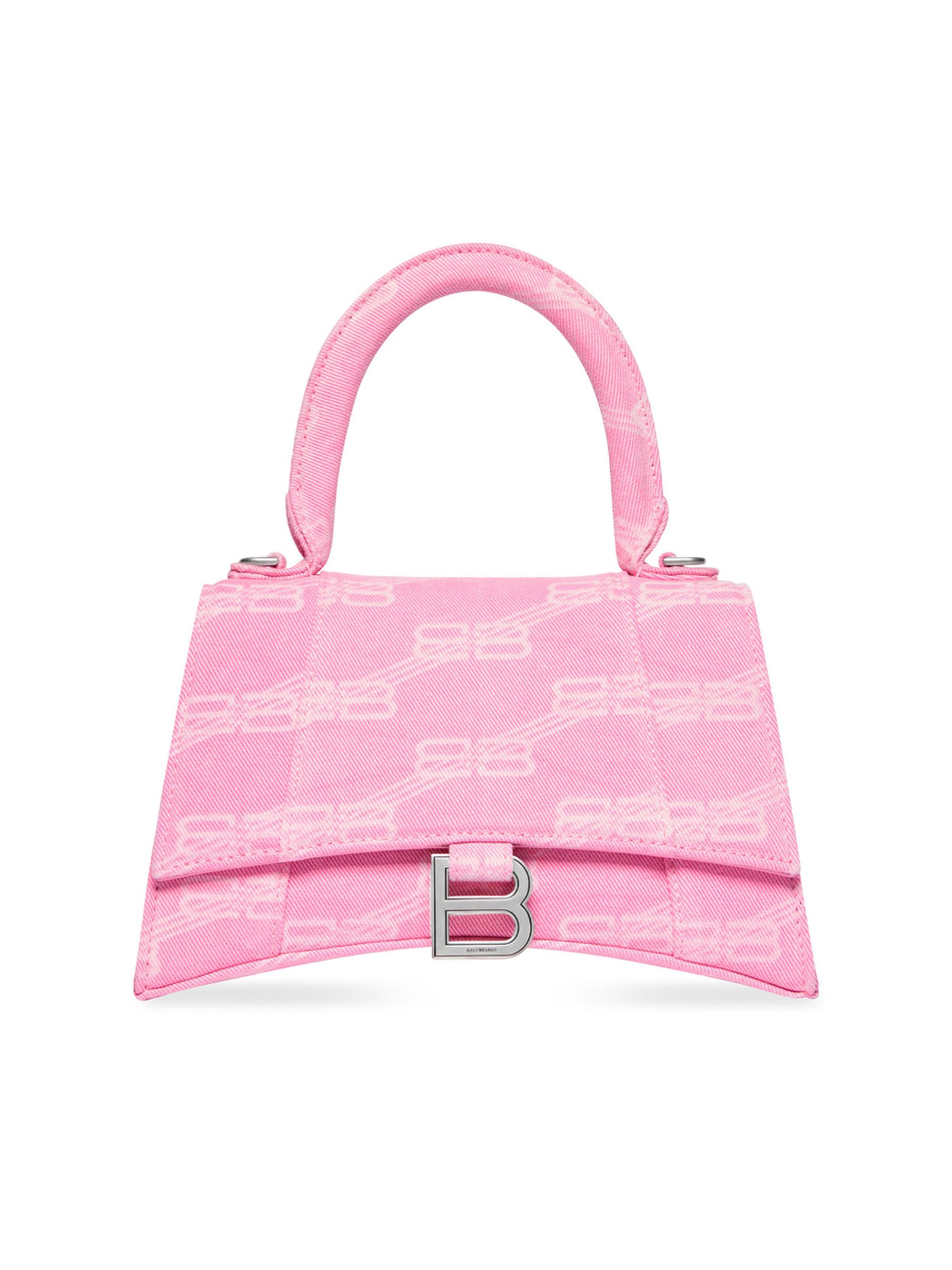 Balenciaga Hourglass Small Handbag Bb Monogram Denim | Saks Fifth