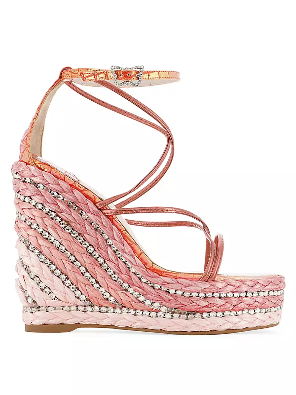 Chanel, Coral pink patent leather sandals - Unique Designer Pieces