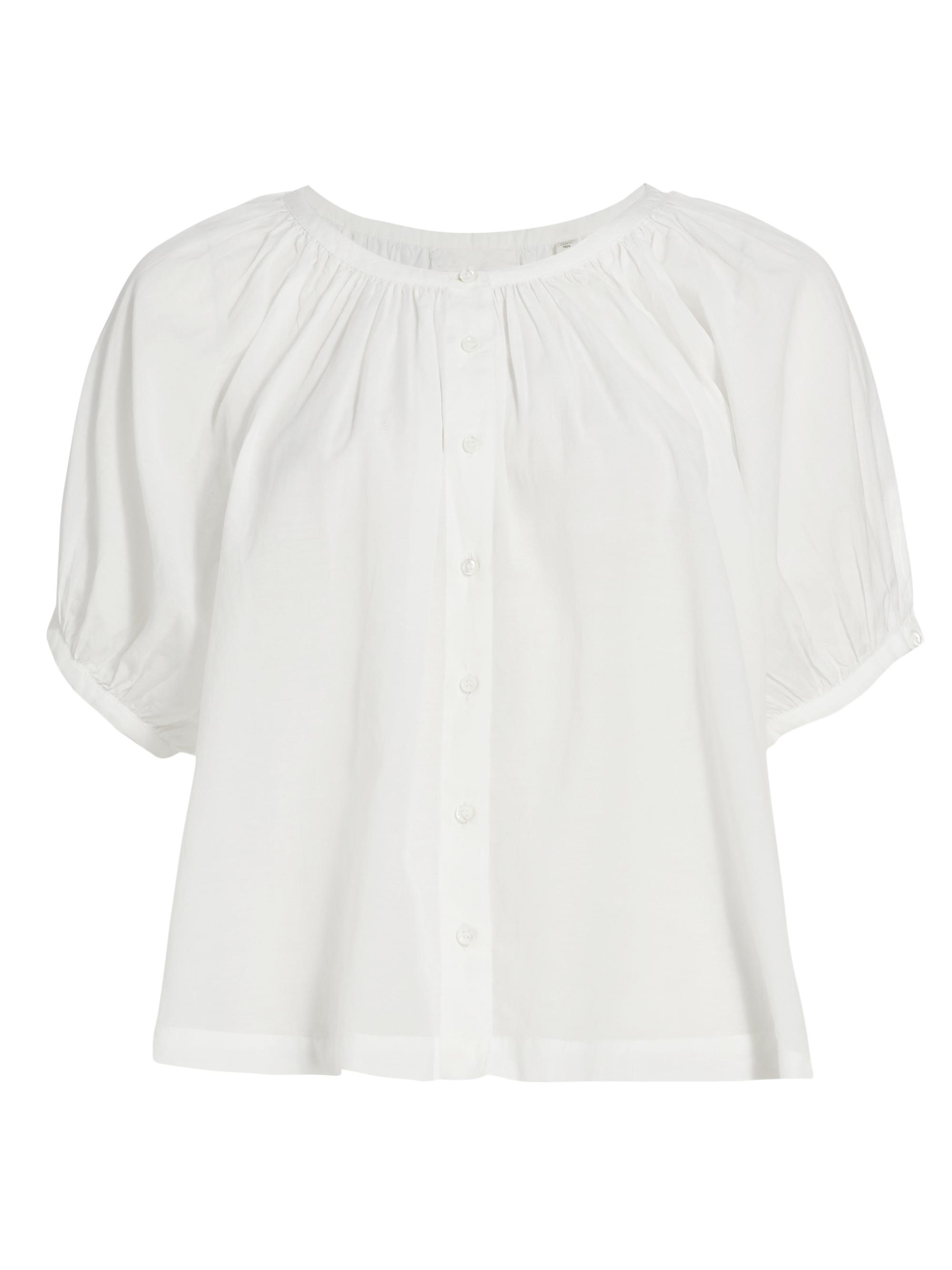 DÔEN Women's June Puff-Sleeve Top - Salt