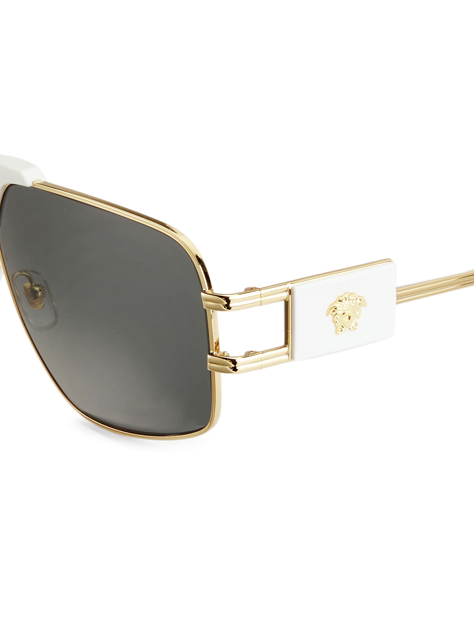 versace medusa round sunglasses