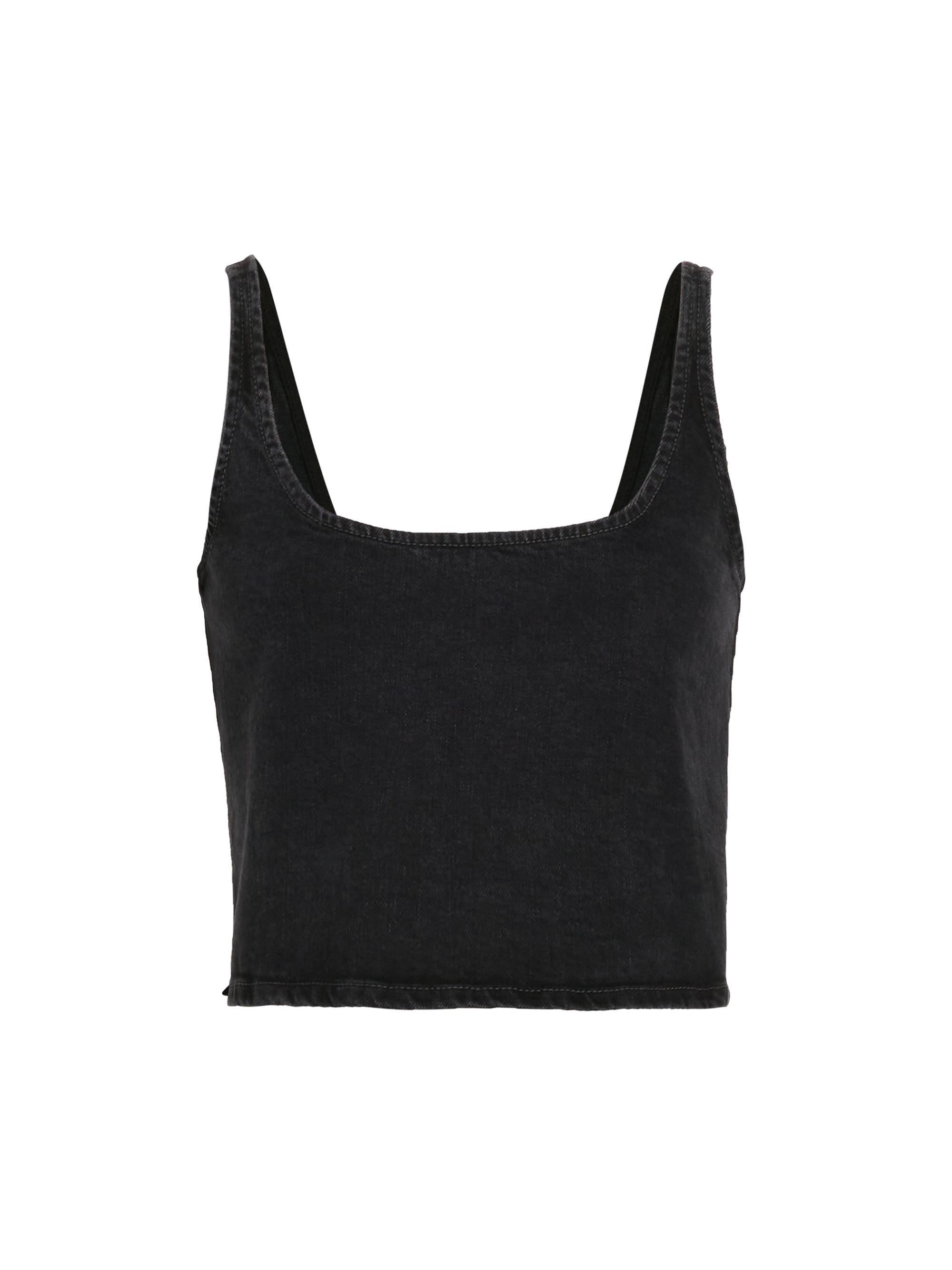 Triarchy Women's Ms. Harlow Denim Tank - Loved Black