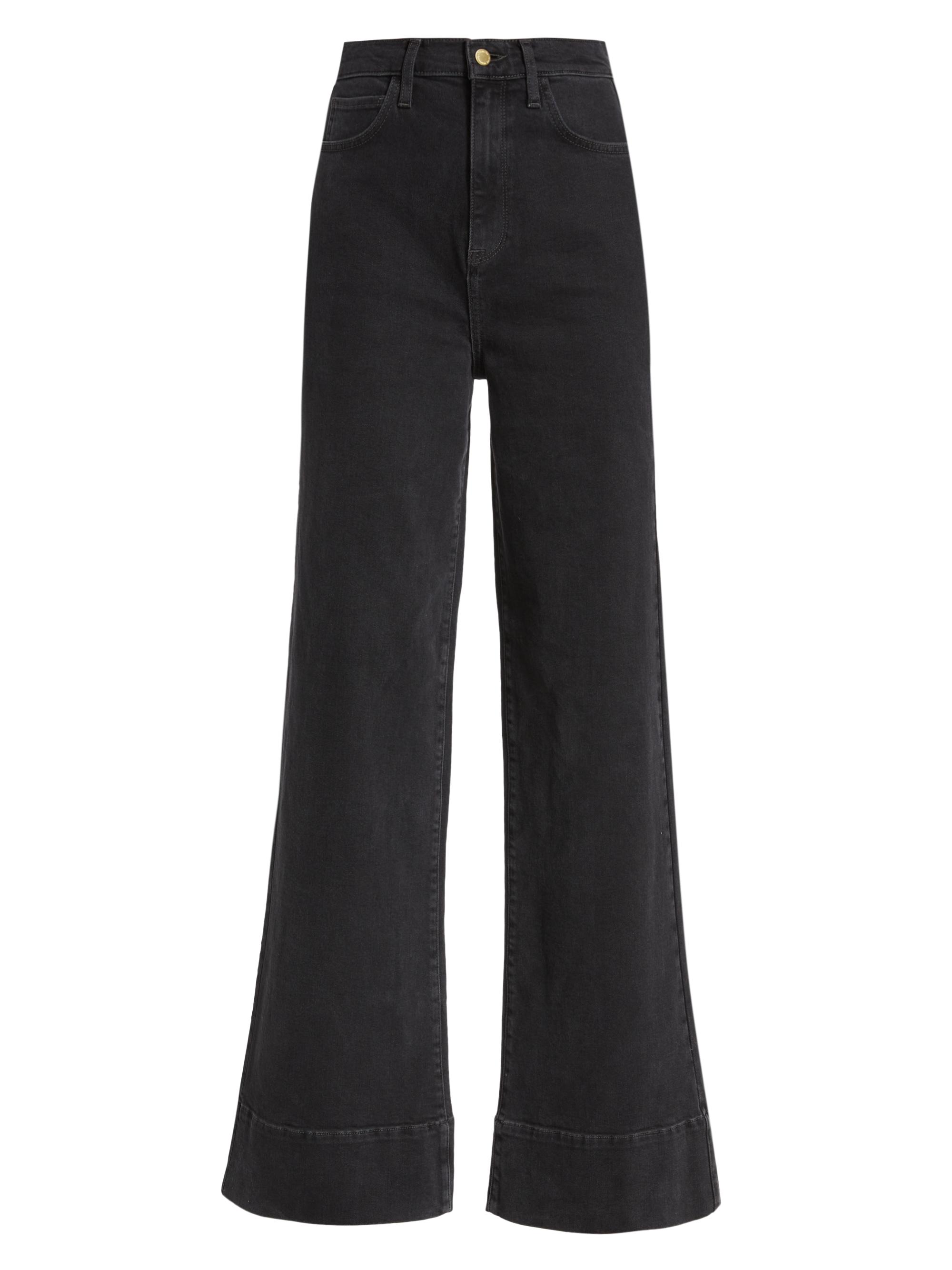 Triarchy Women's Ms. Onassis Wide-Leg Jeans - Loved Black