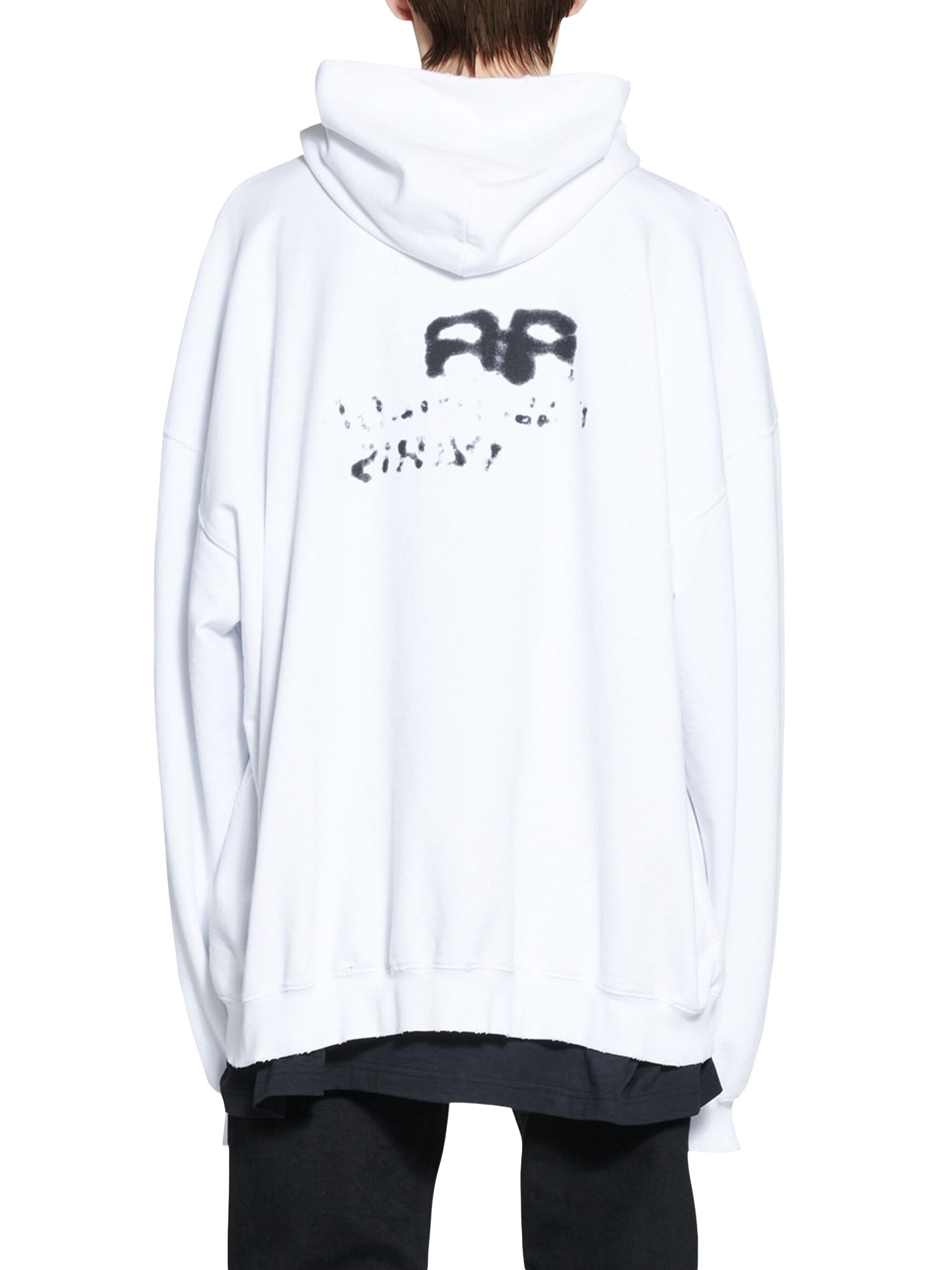 Balenciaga Hand Drawn BB Icon Hoodie Large Fit | Saks Fifth Avenue