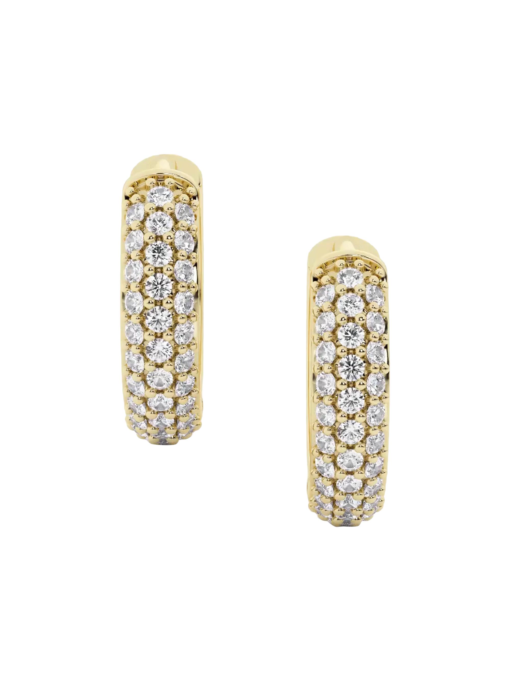 näas Women's 14K Yellow Gold & 0.37 TCW Lab-Grown Diamonds Huggie Earrings